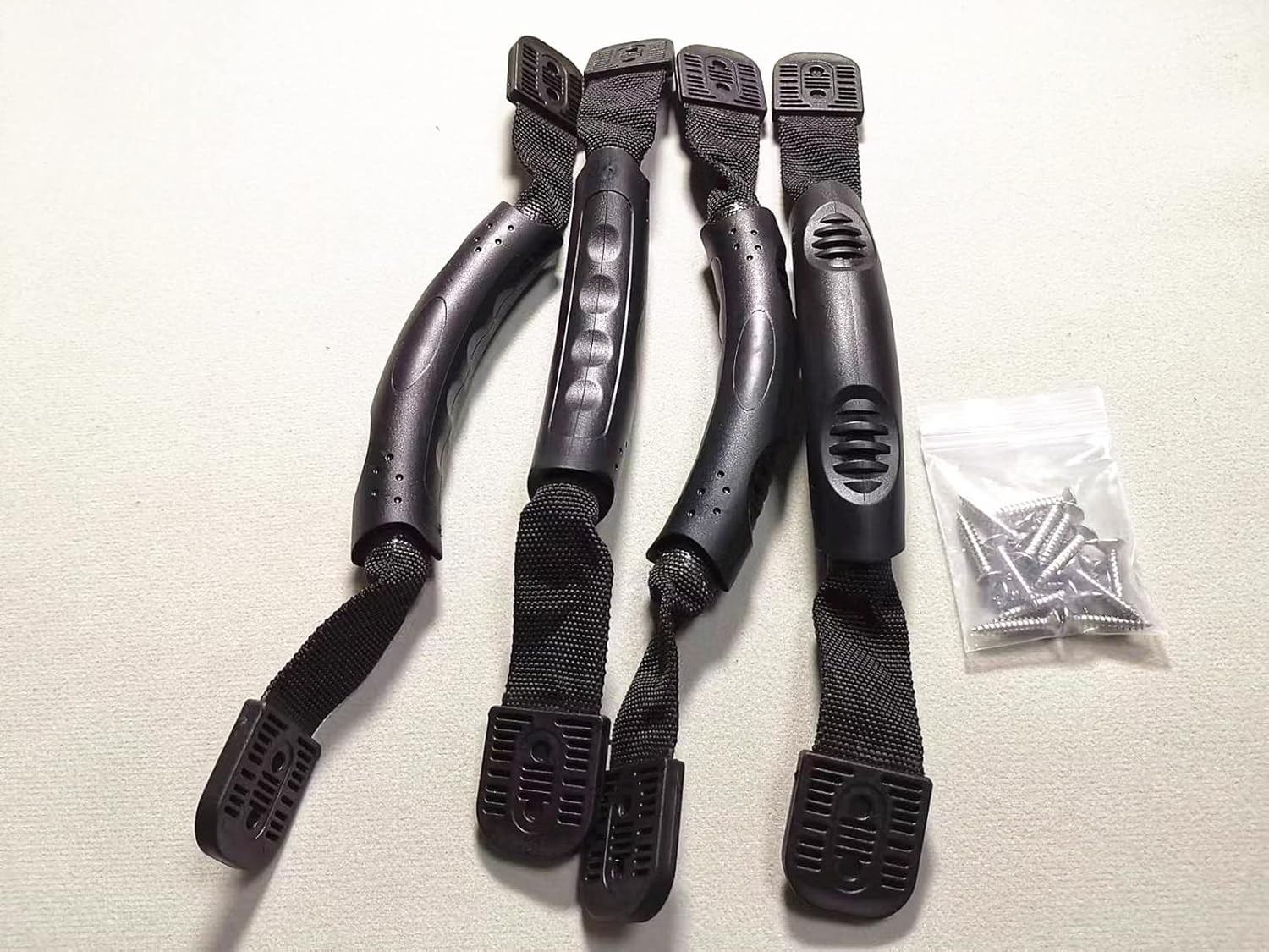 4 Pack 2-Hole Kayak Carry Handles with Screws – Rubber Kayak Handle for Ocean…