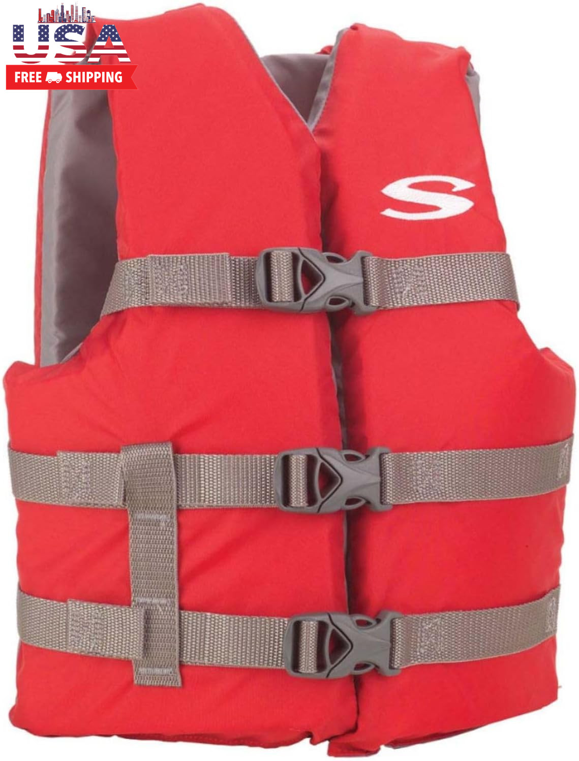 Kids Life Vest, USCG Approved Type III Life Jacket for Children under 90Lbs, You