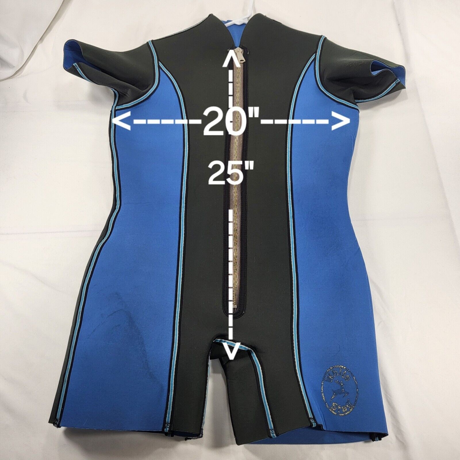 White Stag Wetsuit Mens Size S Black Blue