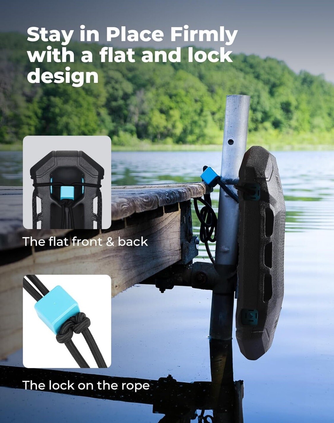KEMIMOTO 2Pcs Docking Upgraded Boat Fenders Boat Bumpers for Bass Boat Jon Boat