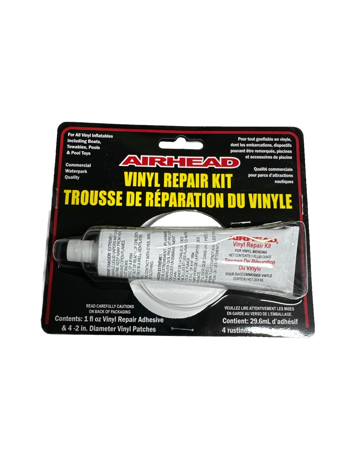 Airhead Vinyl Repair kit adhesive patches inflatables