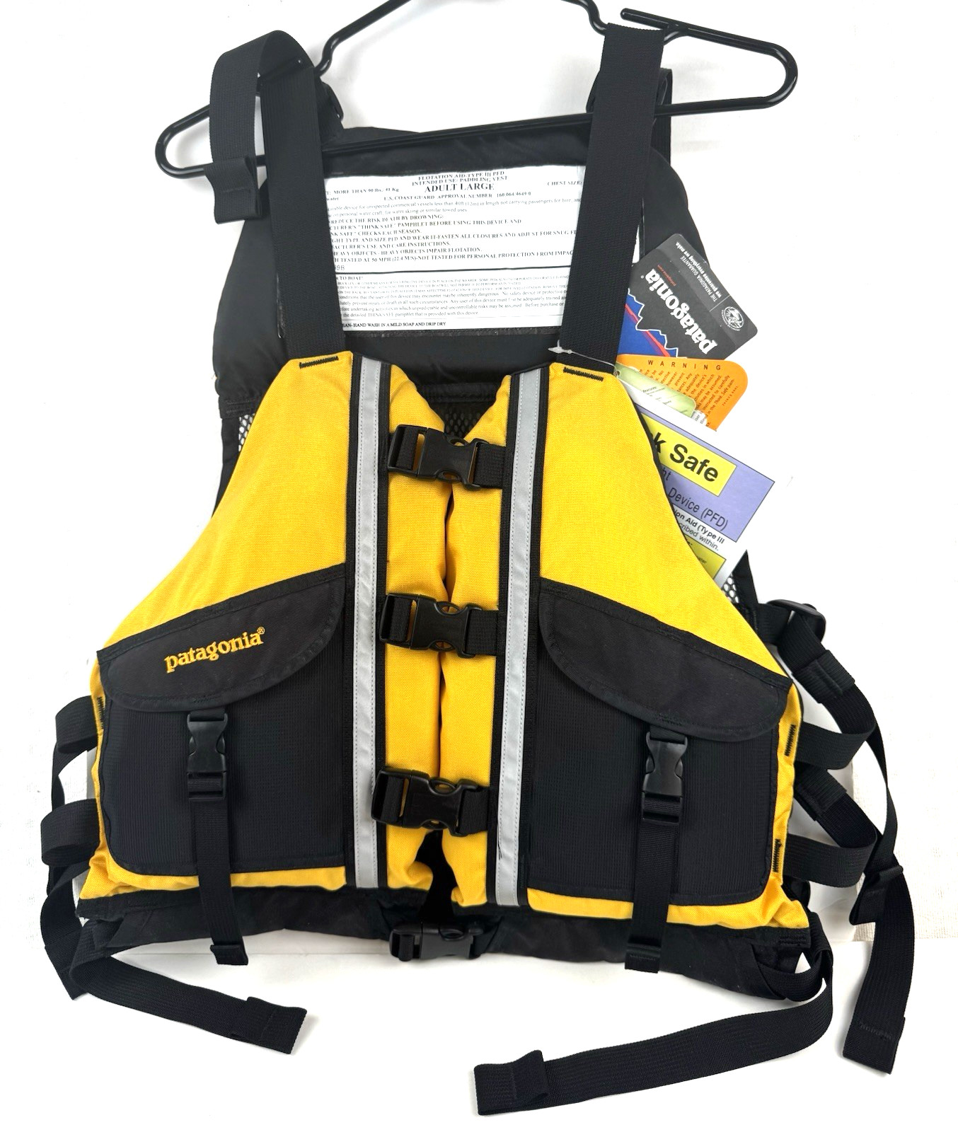 Patagonia Adult PFD Life Jacket Size L Kayak Paddle Fishing Vest Type III NWT