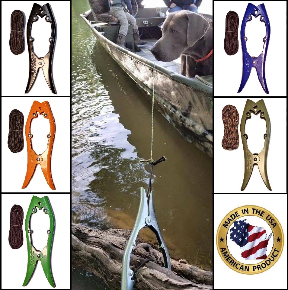 BRUSH GRIPPER ANCHOR for Boat, Kayak & Canoe – Tie Up in Seconds – Grip Tight