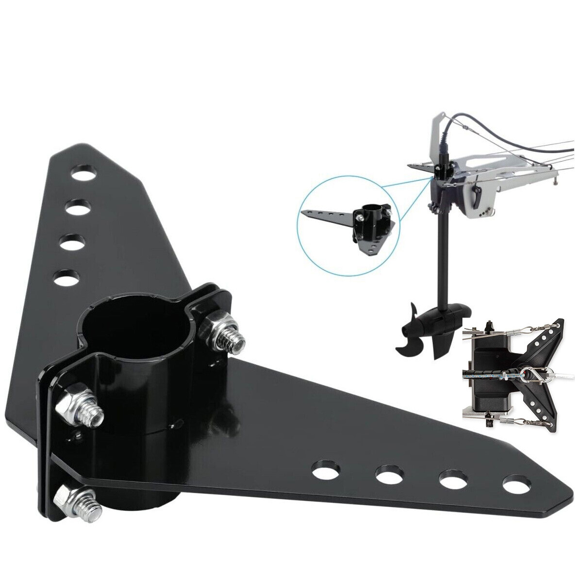 Plastic Steering Triangle Support Fit Newport NK-180S Brushless Kayak Motor