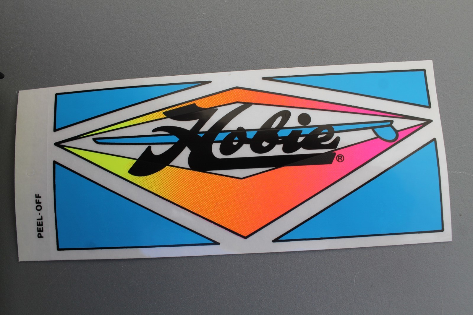 Hobie Surfboards Surf Shop Neon 80’s Orange Blue OG V3B Vintage Surfing STICKER