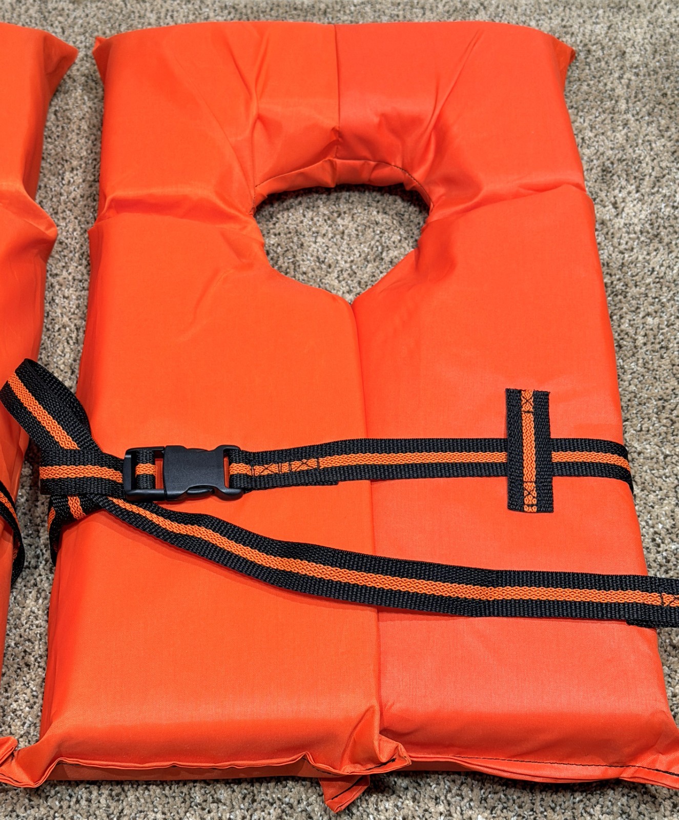 2 Pack Type II Life Jacket Vest Orange USCG Approved Adult Fishing Boating