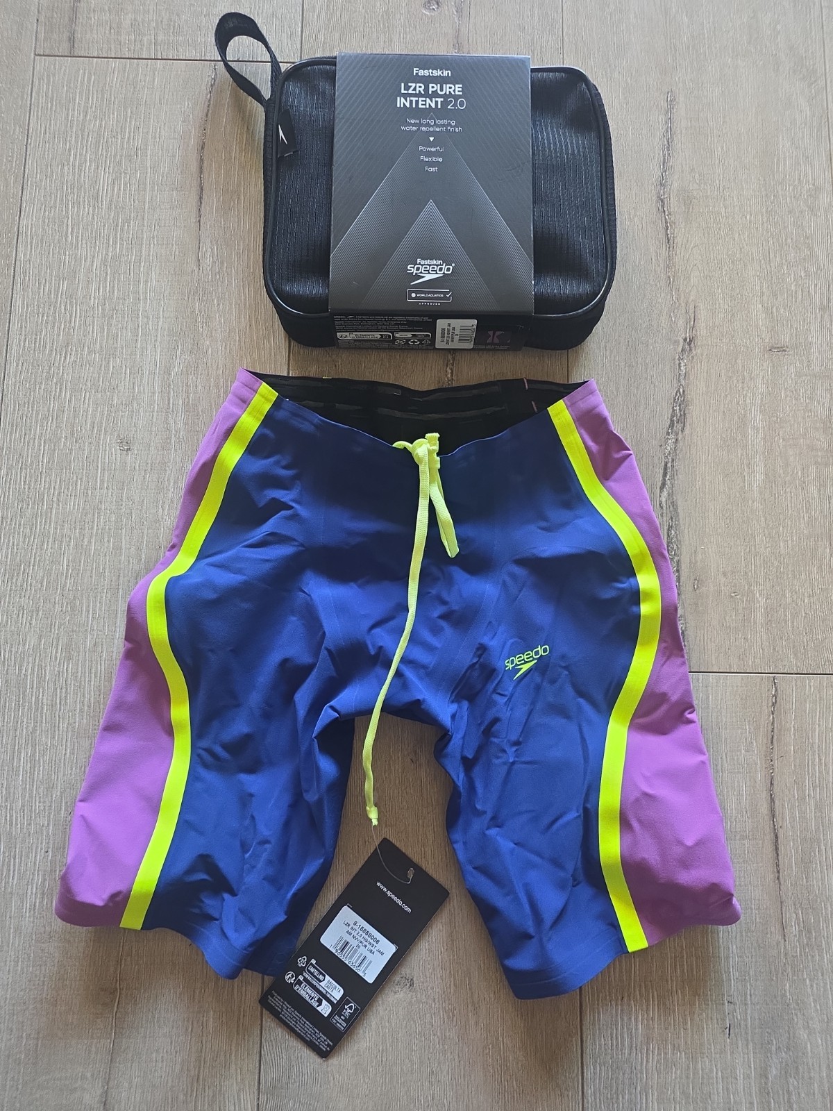 Speedo Men’s Fastskin LZR Pure Intent 2.0 Jammer Navy/Purple Brand new Size 20