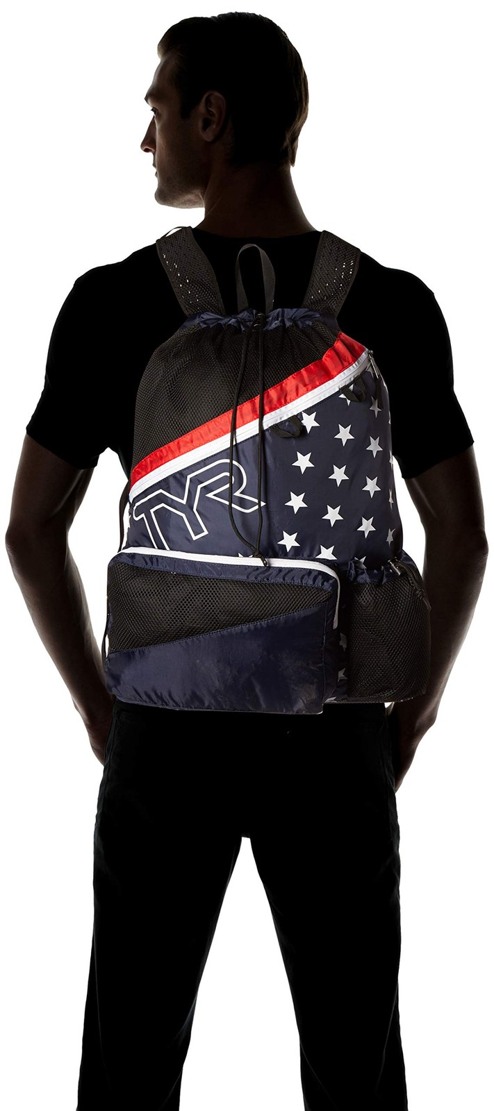 Tyr Elite Team Mesh Backpack Red/Navy One Size Lbmshelt