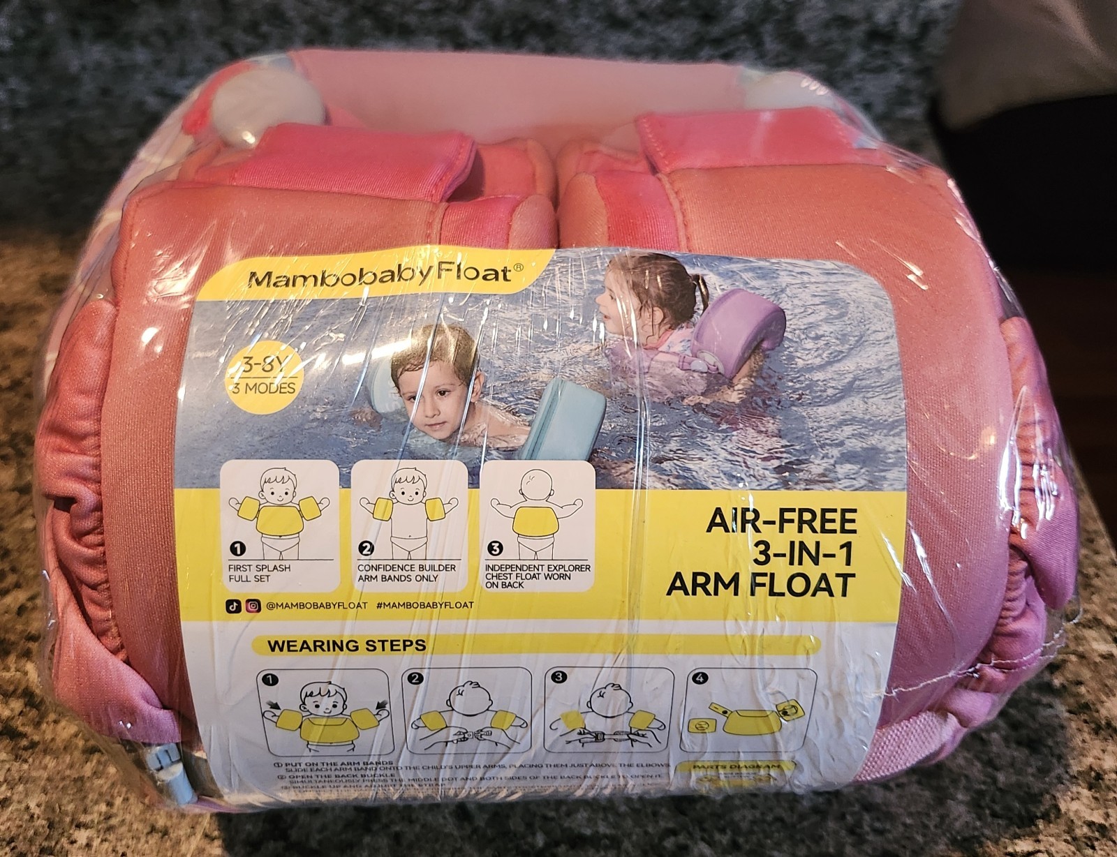New MamboBaby Toddler Swim Vest For 3-8 Years, Unicorn Design