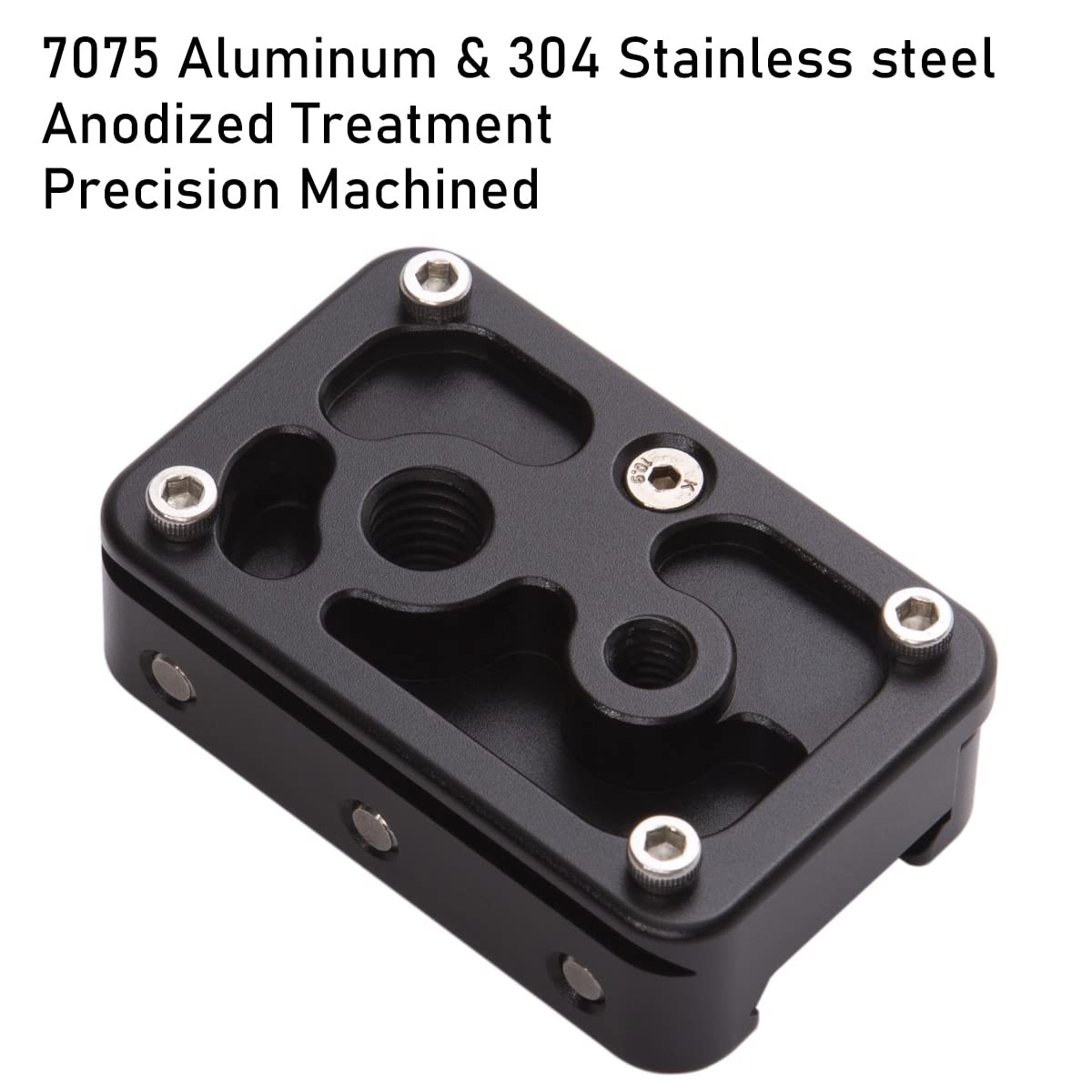 Picatinny Arca Swiss Plate,Picatinny Rail to 2.36 x 1.5 x 0.67 in, Black