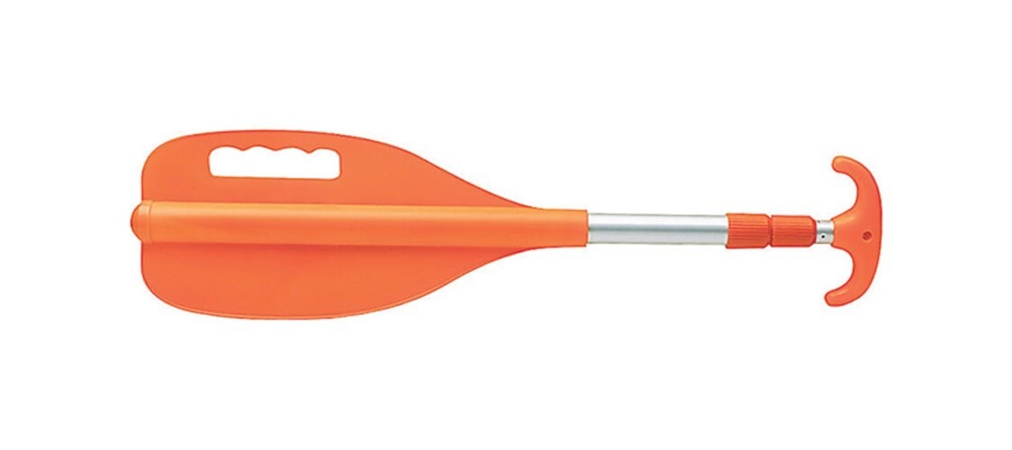 Seachoice 71080 Bright Orange Aluminum Telescoping Paddle 72 L in. with Hook