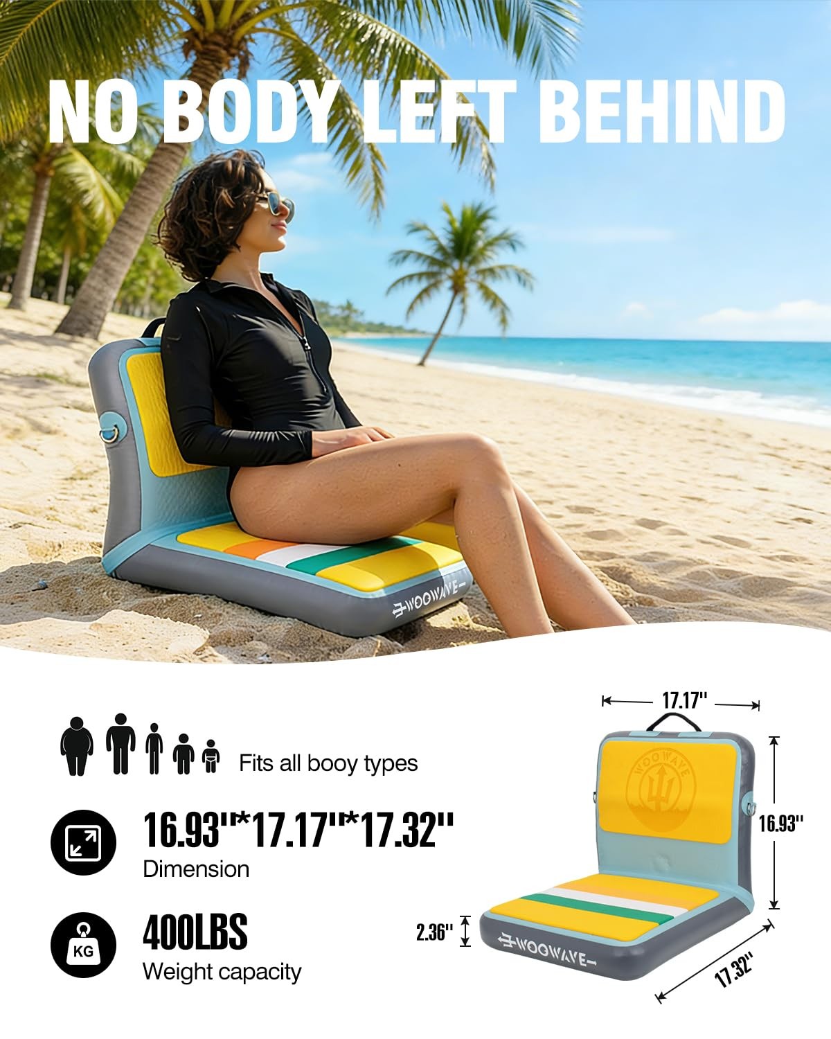 WOOWAVE Paddle Board Seat with Back Support, Portable Kayak Seats,Universal l…