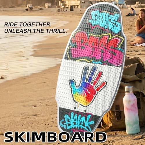 35-inch Wooden Skimboard for Beginners and Adults | Surface with EVA Non Palm