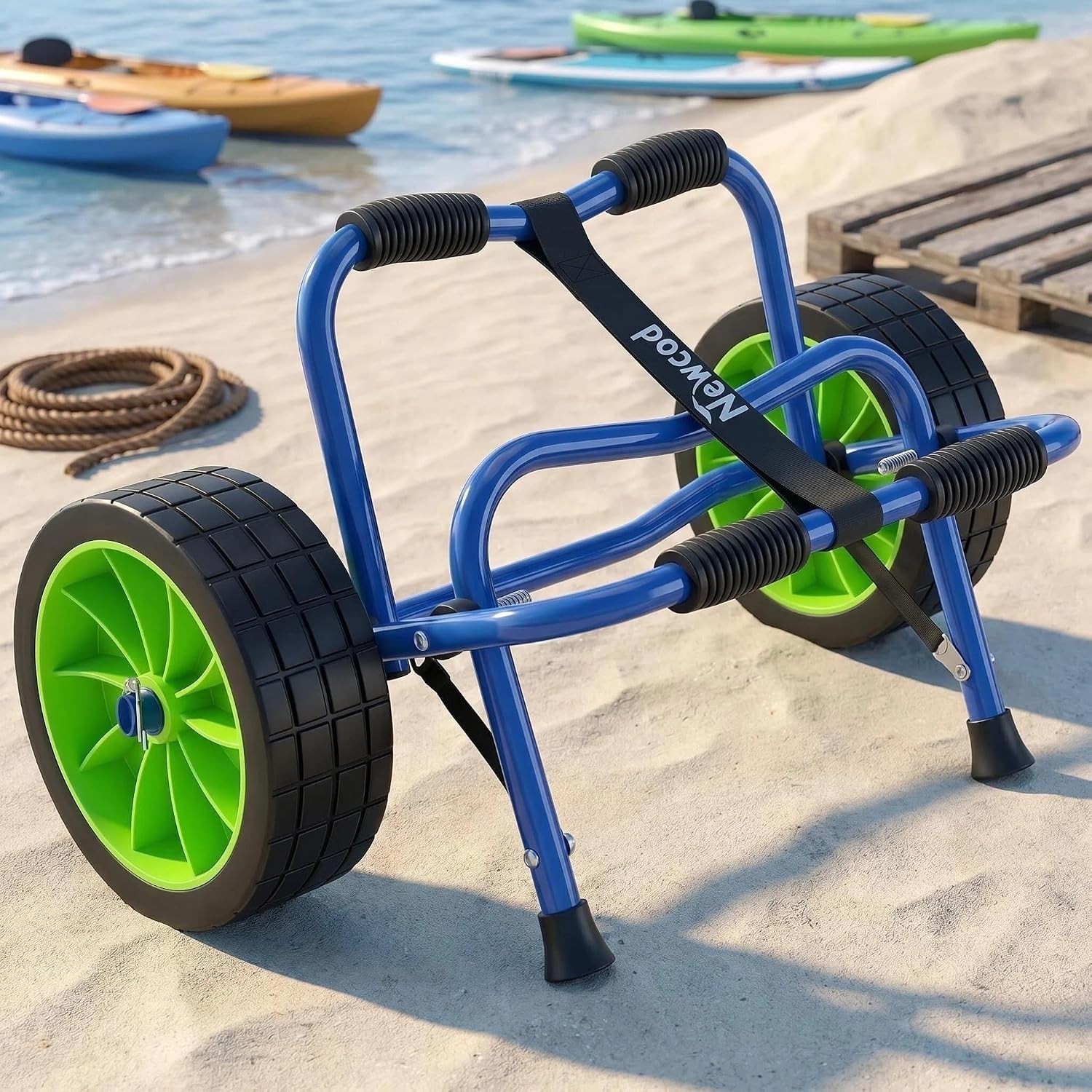 Foldable Kayak Cart – Heavy-Duty 165 lbs Capacity, Easy Transport for Kayaking