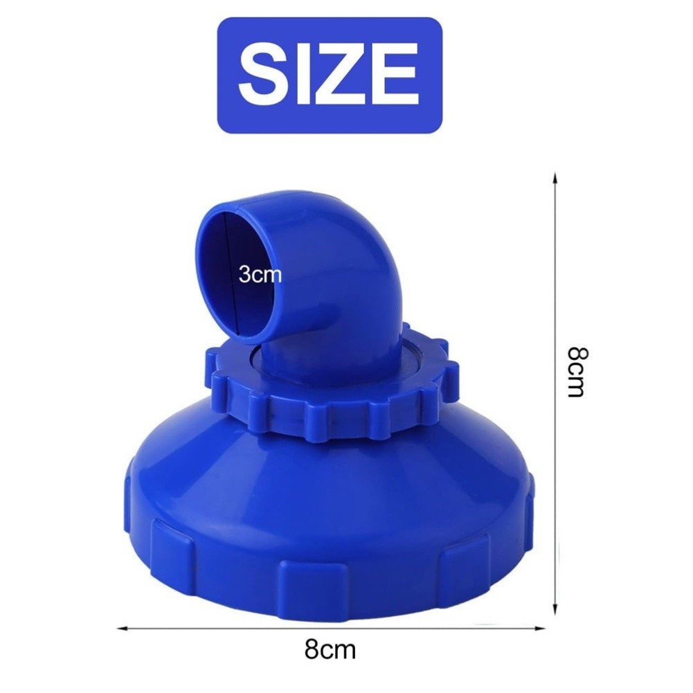 Blue Pool Nozzle Outlet for Intex Above Ground Pools 360 Degree Adjust