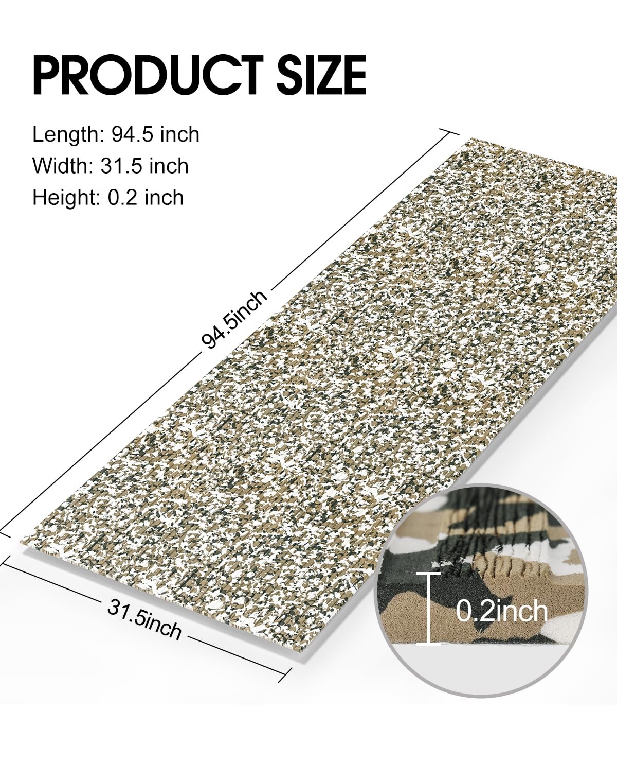 Woowave Eva Foam Desert Camo Floor Decking Sheet For Boat Yacht Non-Slip And