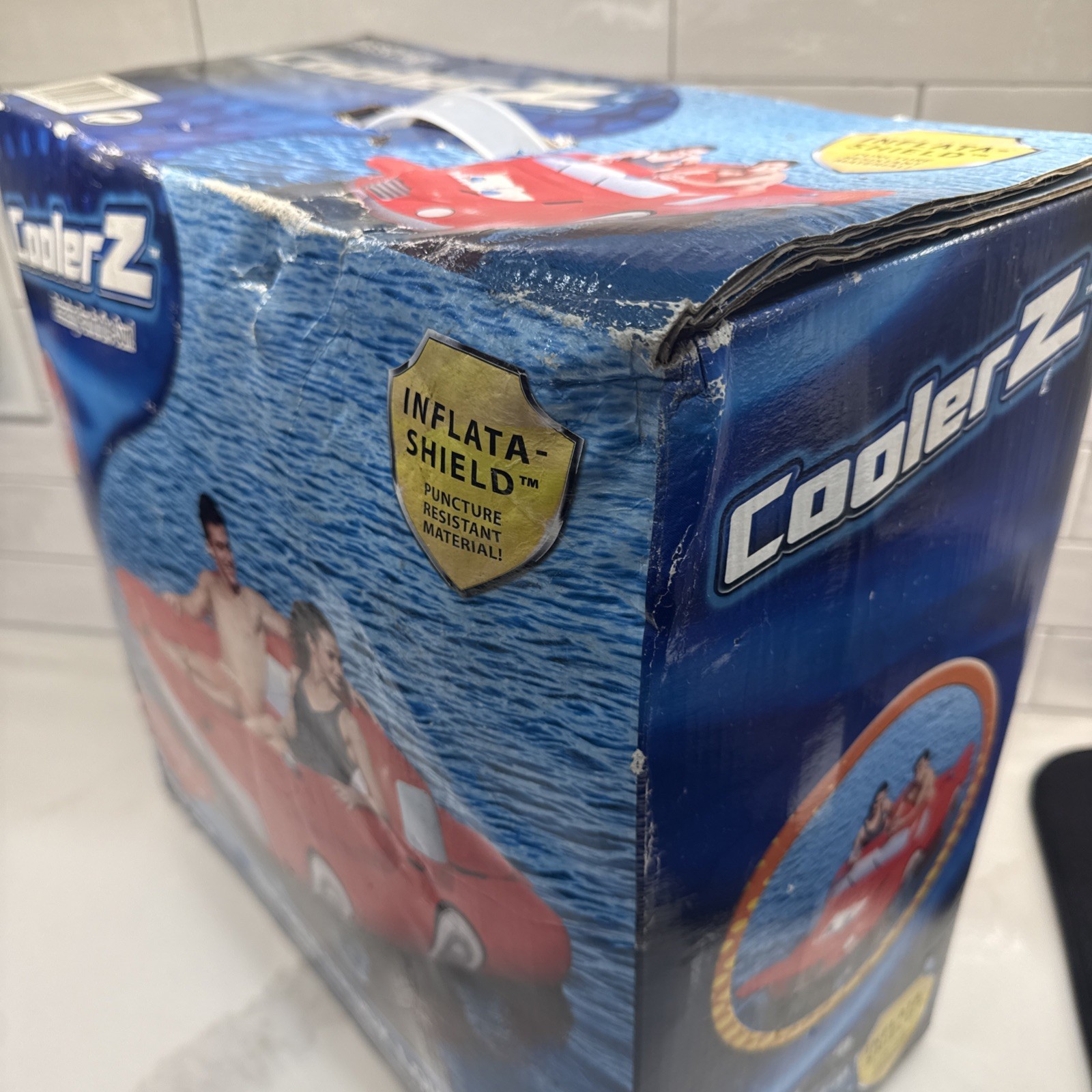 Bestway CoolerZ BIG RED TRUCK Over 9 ft Inflatable Party Water Float W/ Cooler!