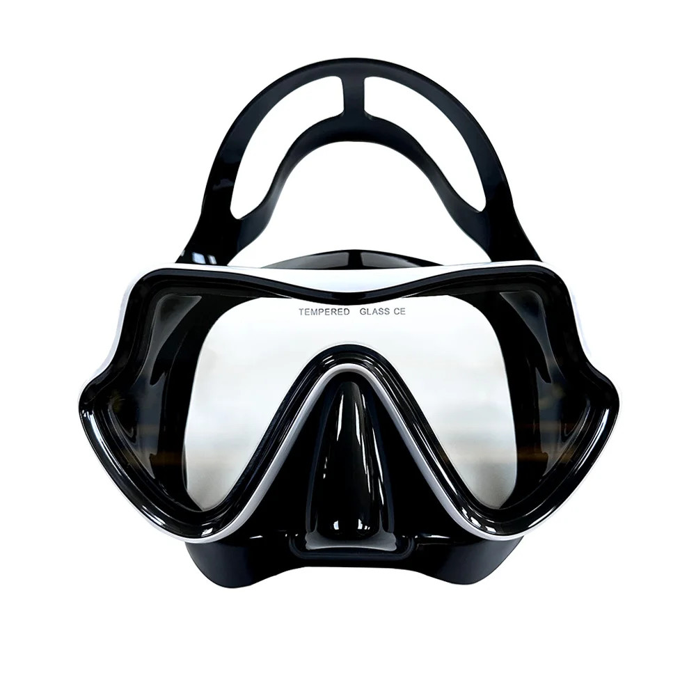 Diving Mask Snorkeling Goggles Panoramic HD Tempered Glass Anti Fog Mask Swim
