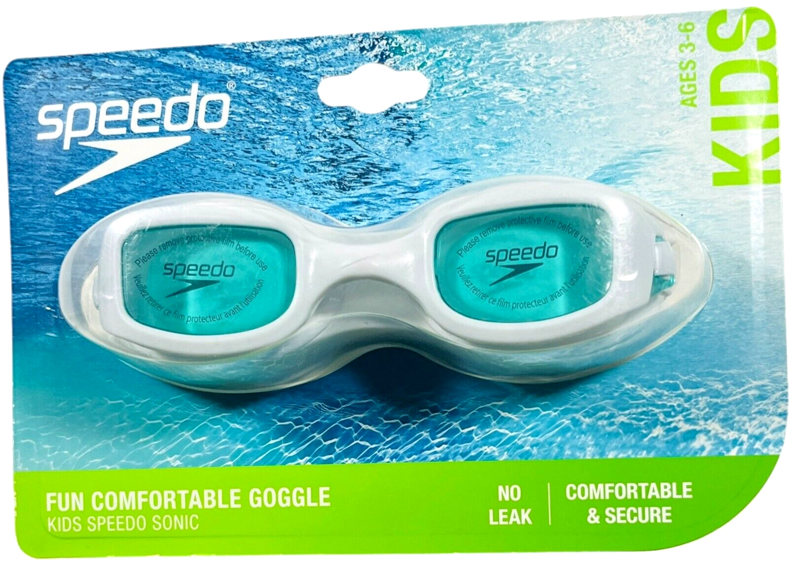 Speedo Kids Speedo Sonic Swim Goggles age 3-6 – White – NEW & Sealed