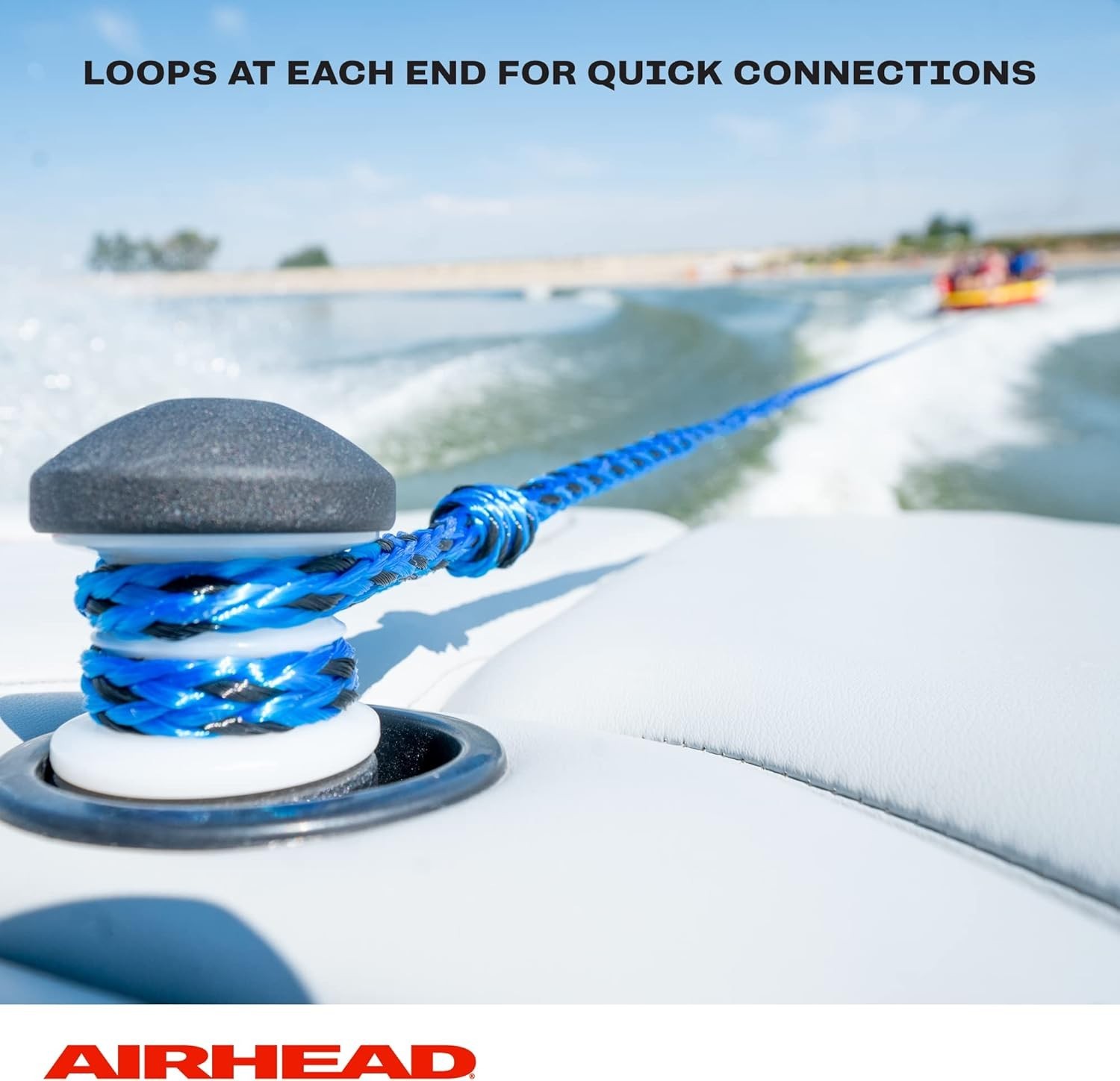 Heavy Duty 60Ft Tow Rope for Towable Tubes, Up to 6,000Lb Break Strength, UV …