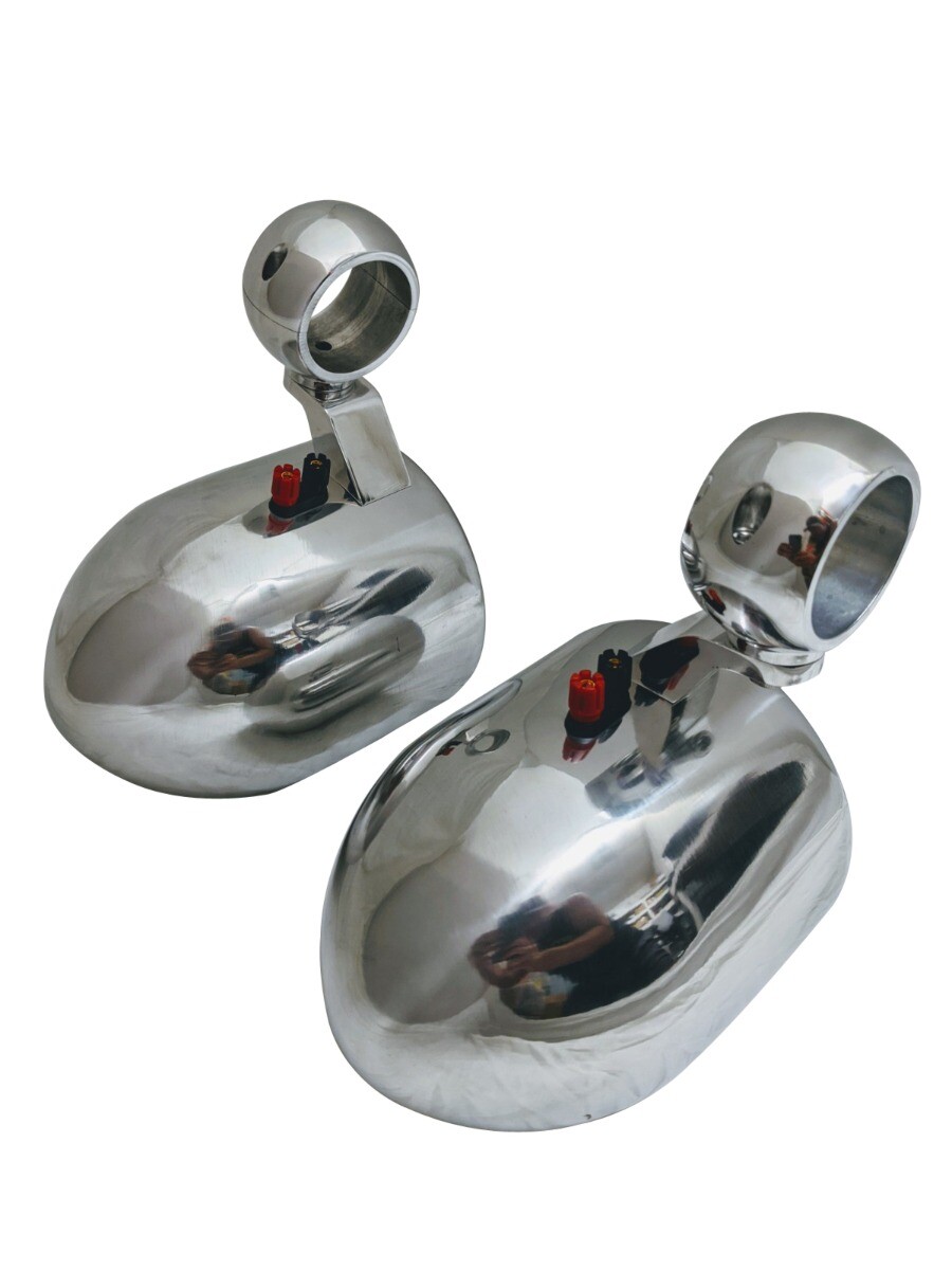 Krypt 6.5″ Bullet Style Wakeboard Tower Speaker Cans, Pods, Polished or Black