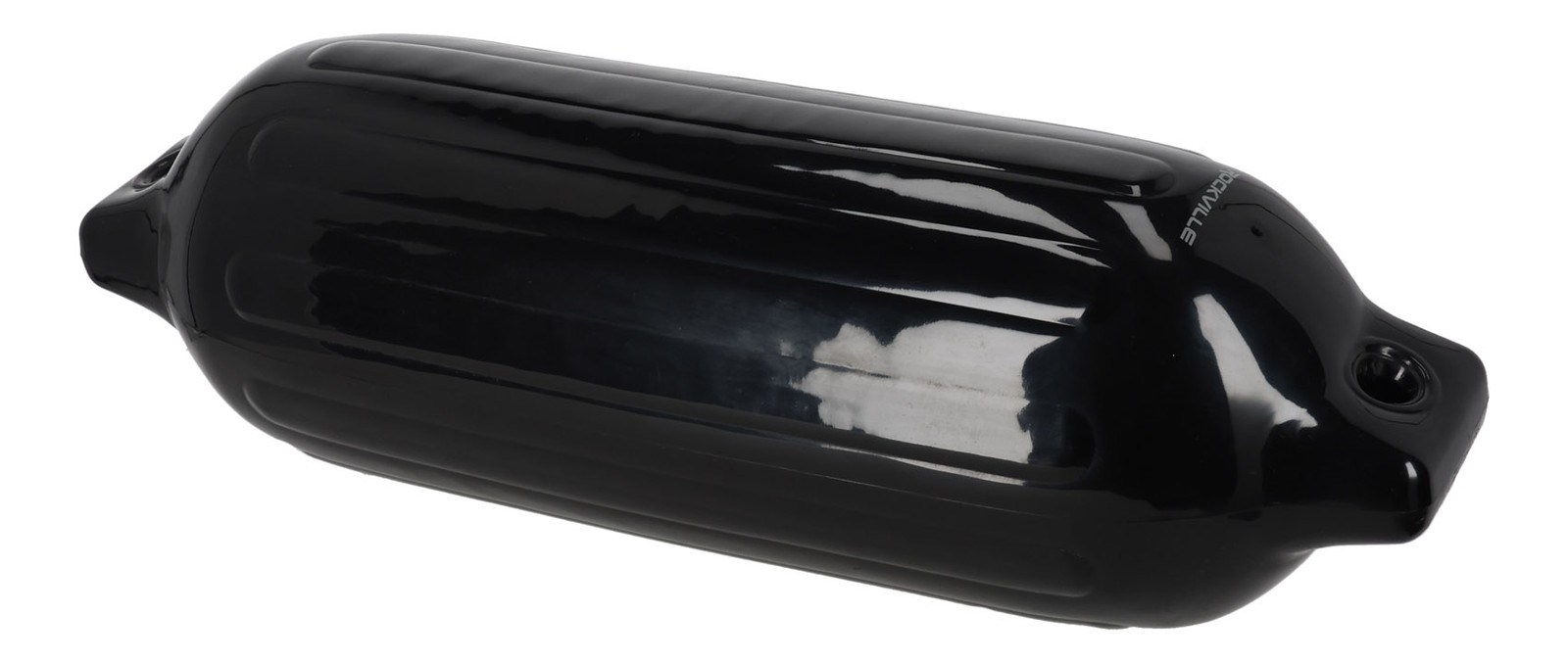 (2) Rockville FEN185-BLACK 8.5″ x 27″ Boat Fenders + 10 Foot Line Marine Bumpers