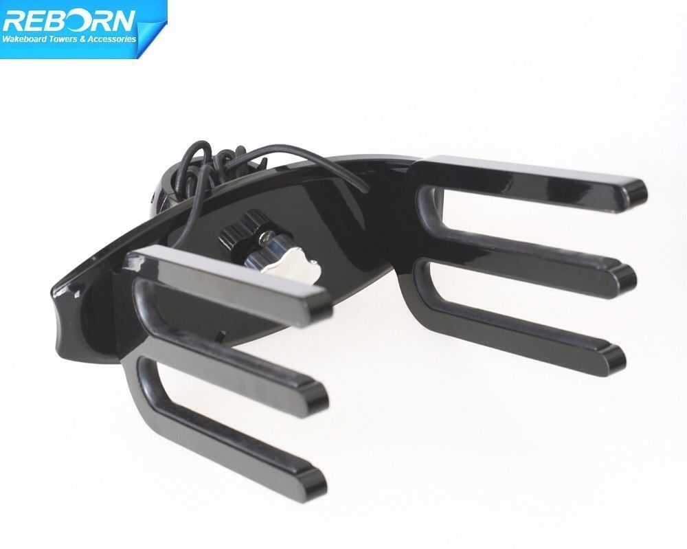 Reborn Pro QR Boat Wakeboard Tower Rack UV Resist Black Powder Coated 5 Yrs Wrty