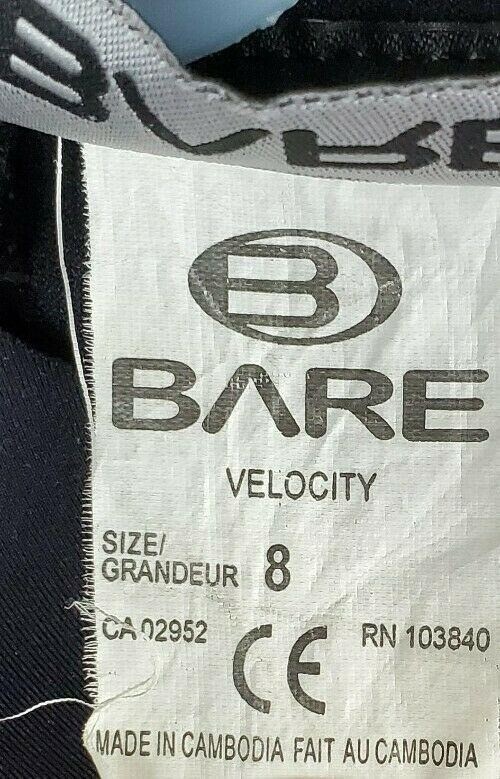 Bare Velocity Wetsuit Size 8 Black Surf Scuba Dive Ocean 2MM Progressive Stretch