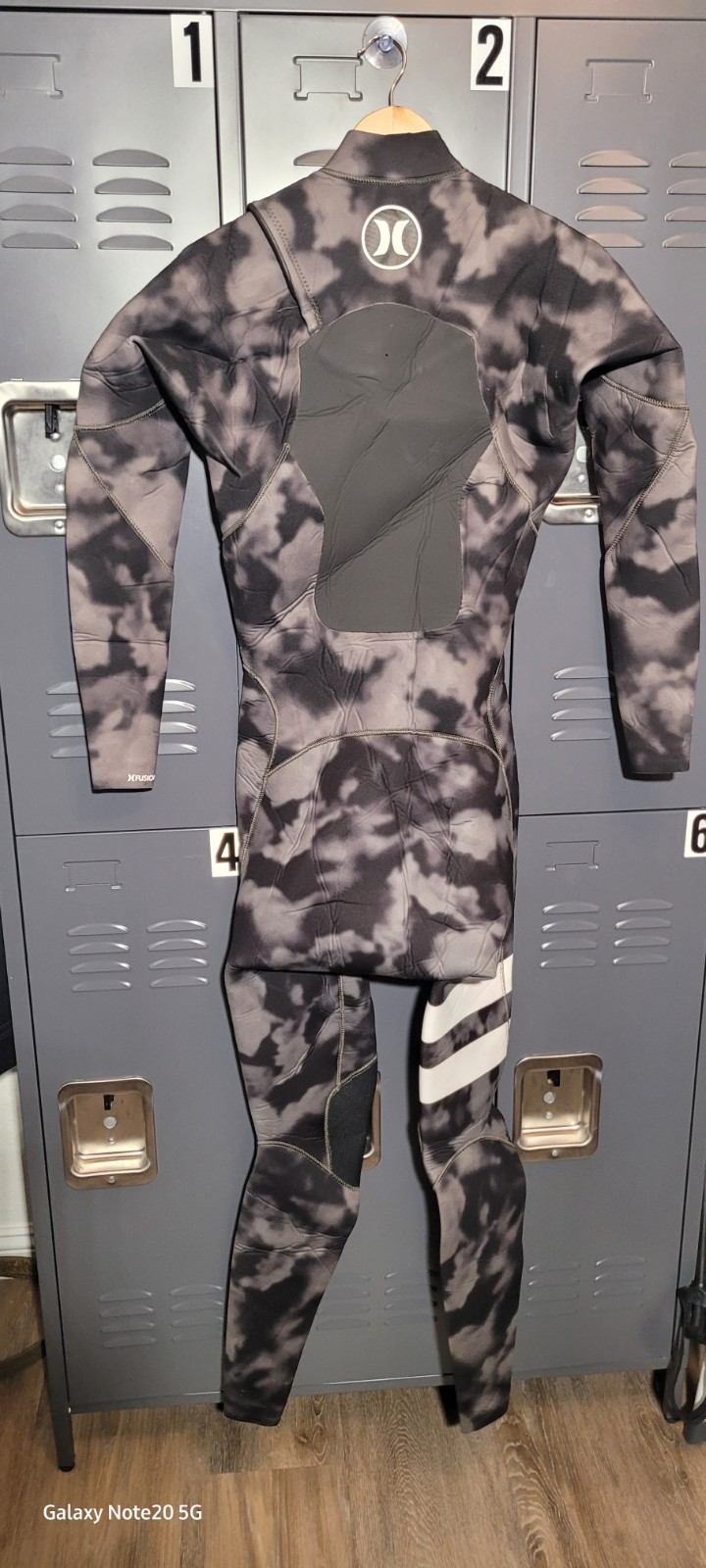 Hurley Fusion 403 Men’s Full Wetsuit Tie-Dye Black/Gray Size LT