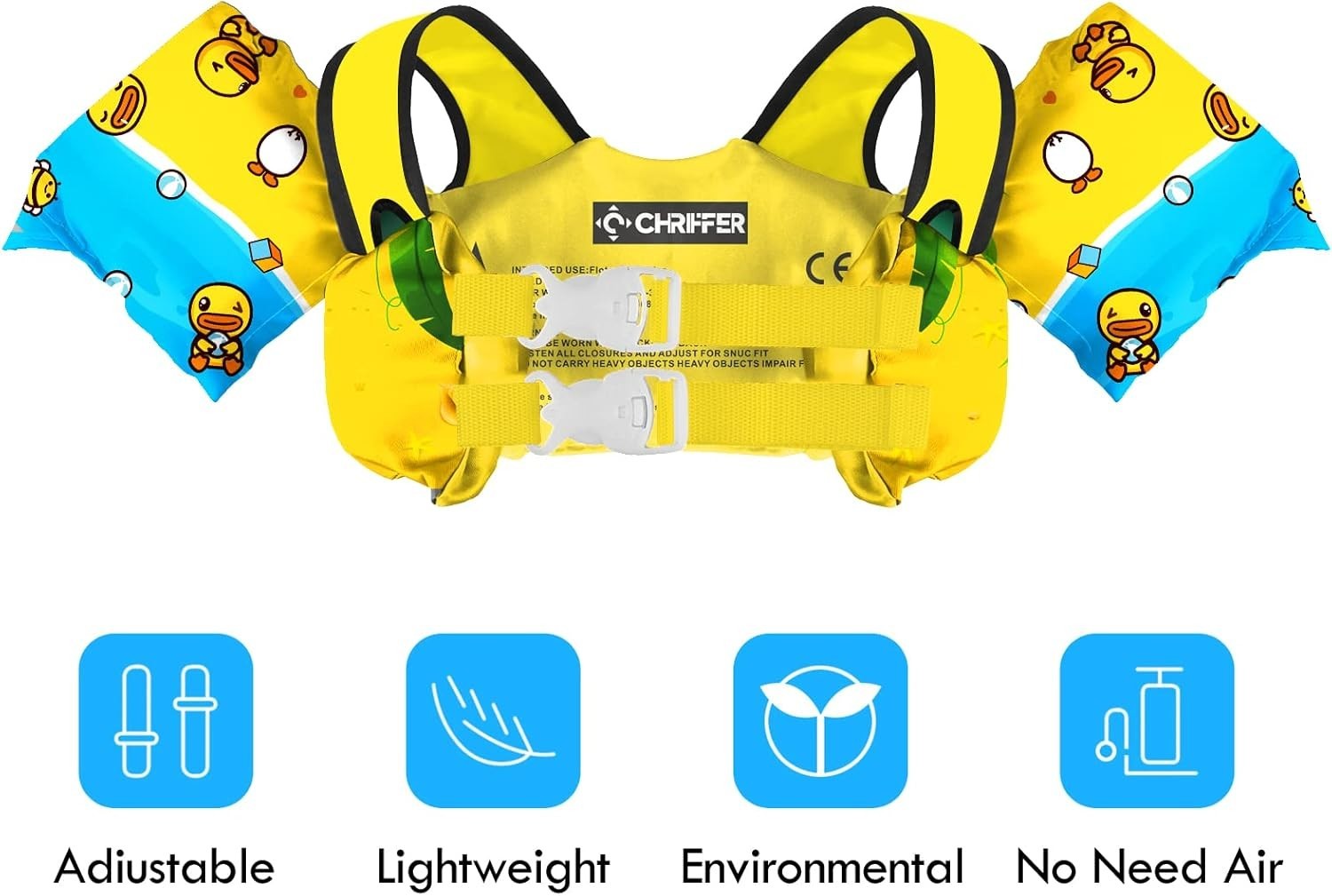 Kids Swim Vest Life Jacket for 30-55 Pounds Boys and Girls 2-7 Toddler Floaties