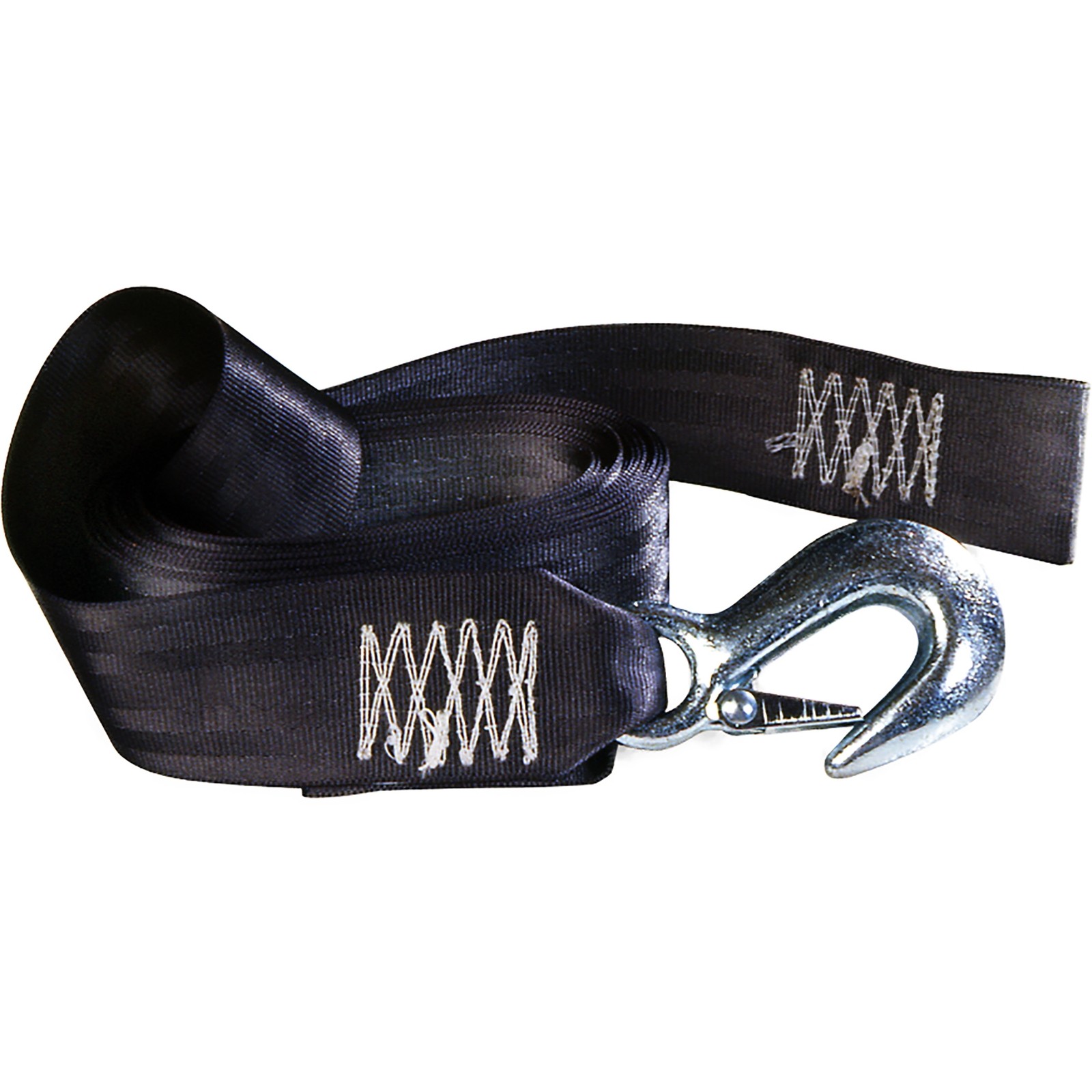 – Boat Trailer Winch Strap with Forged Hook – 2″ x 20 ft, 2 Inches x 20 Feet