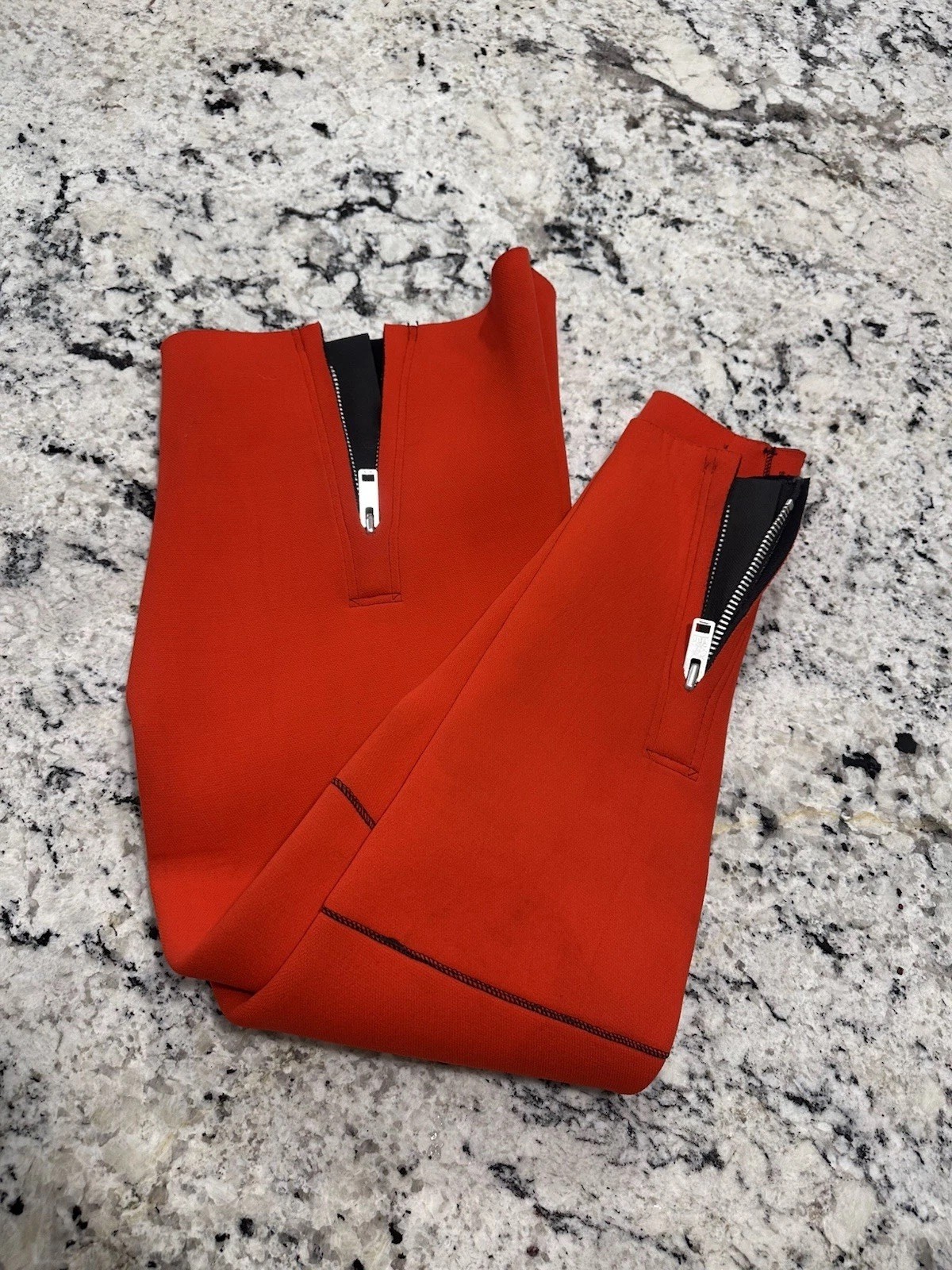 VTG Parkway Custom 3 Piece Scuba Dive Suit Beavertail Orange Neoprene Jacket Set
