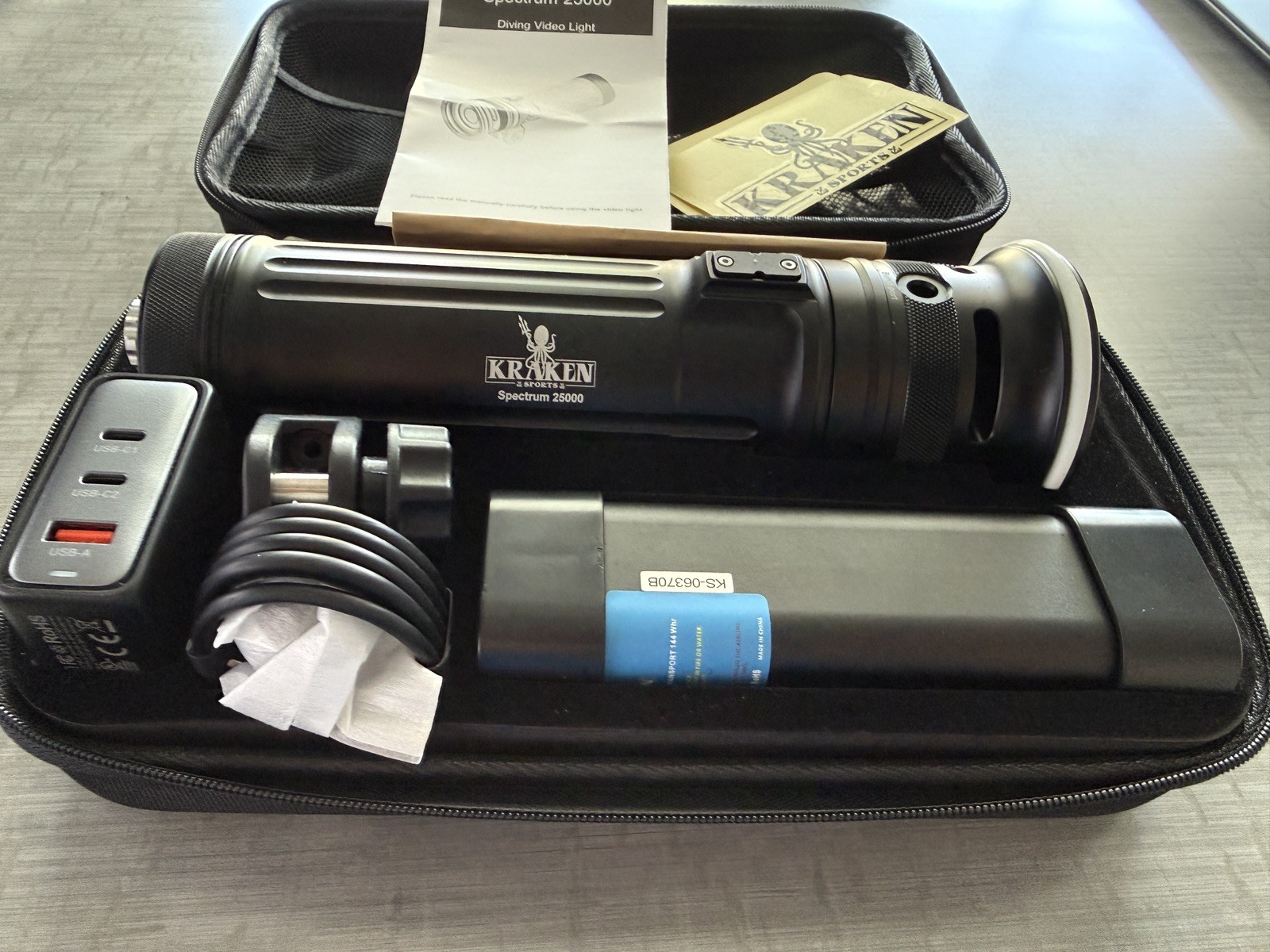 Kraken Sports high performance video light Spectrum 25000