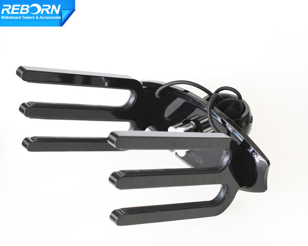 Reborn Pro QR Boat Wakeboard Tower Rack UV Resist Black Powder Coated 5 Yrs Wrty