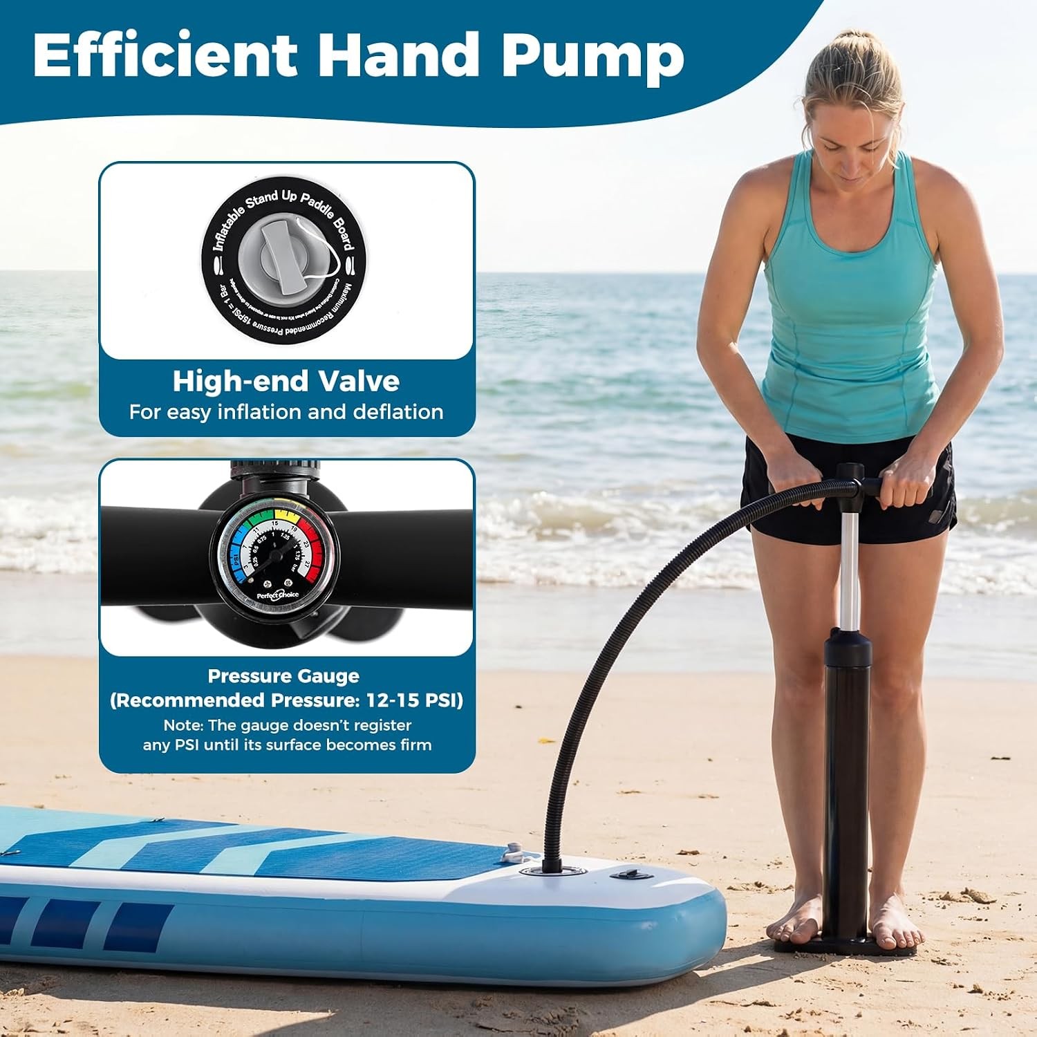 11FT Inflatable Paddle Board W/ SUP Accessories Stand Up Paddle Board