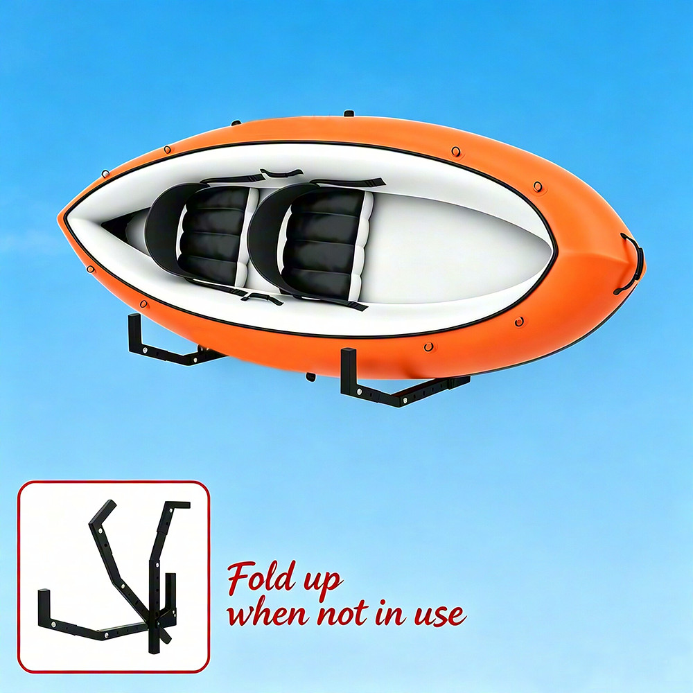 Foldable Wall Mount Rack Kayak Hook For Garage Wall Hangers Kayak Skii Surfboard