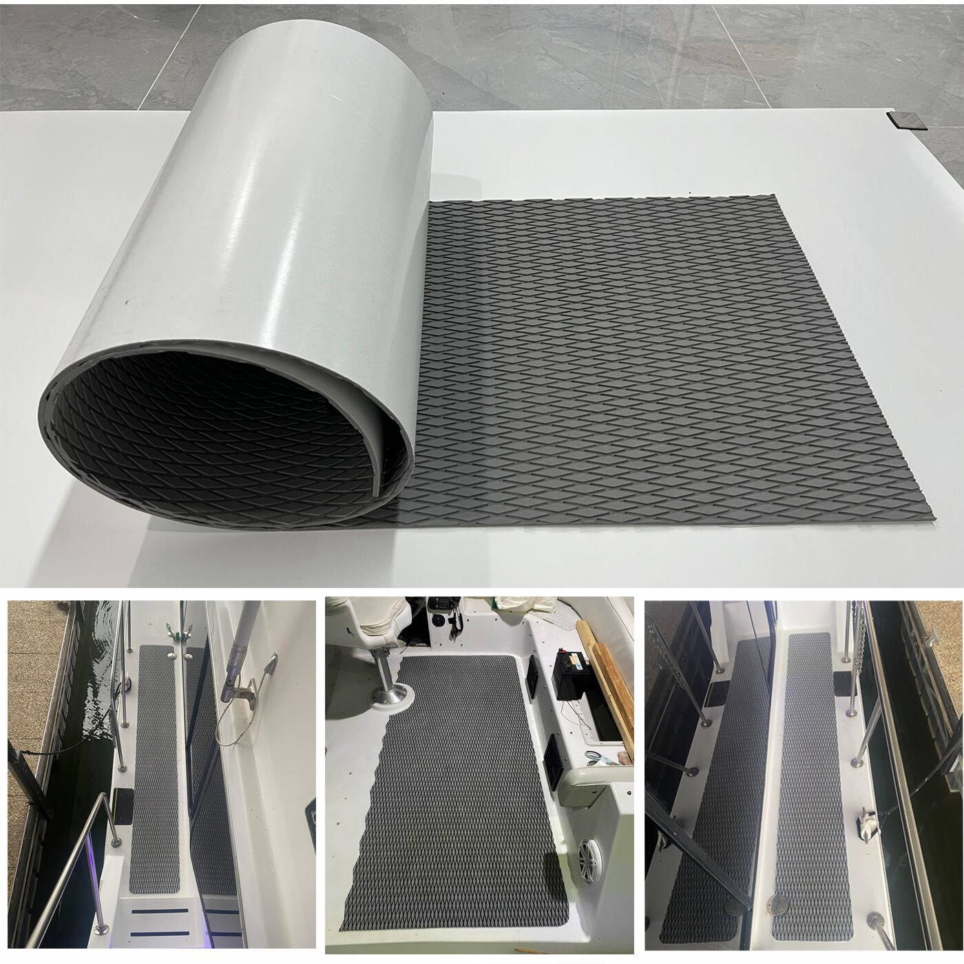Surfboard Traction Pad , EVA Foam Boat Flooring Kayaks Paddle Non Slip Deck Mats
