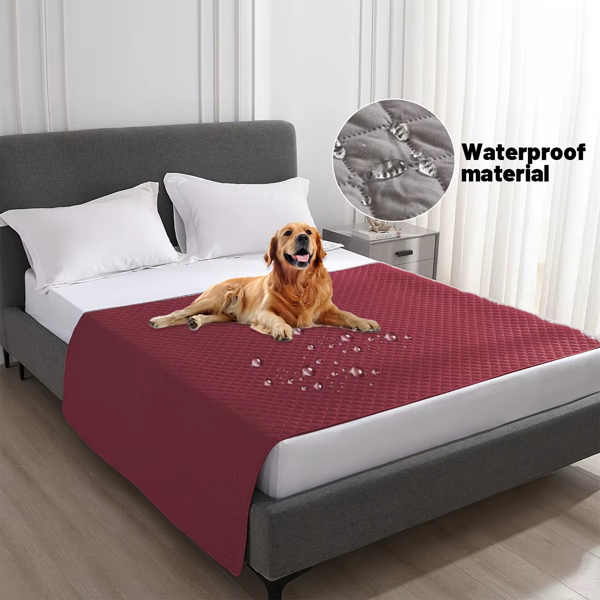 Anti Leaking & Non-Slip Dog Bed Cover,Pet Blanket Sofa Pet Bed Mat,Mattress Prot