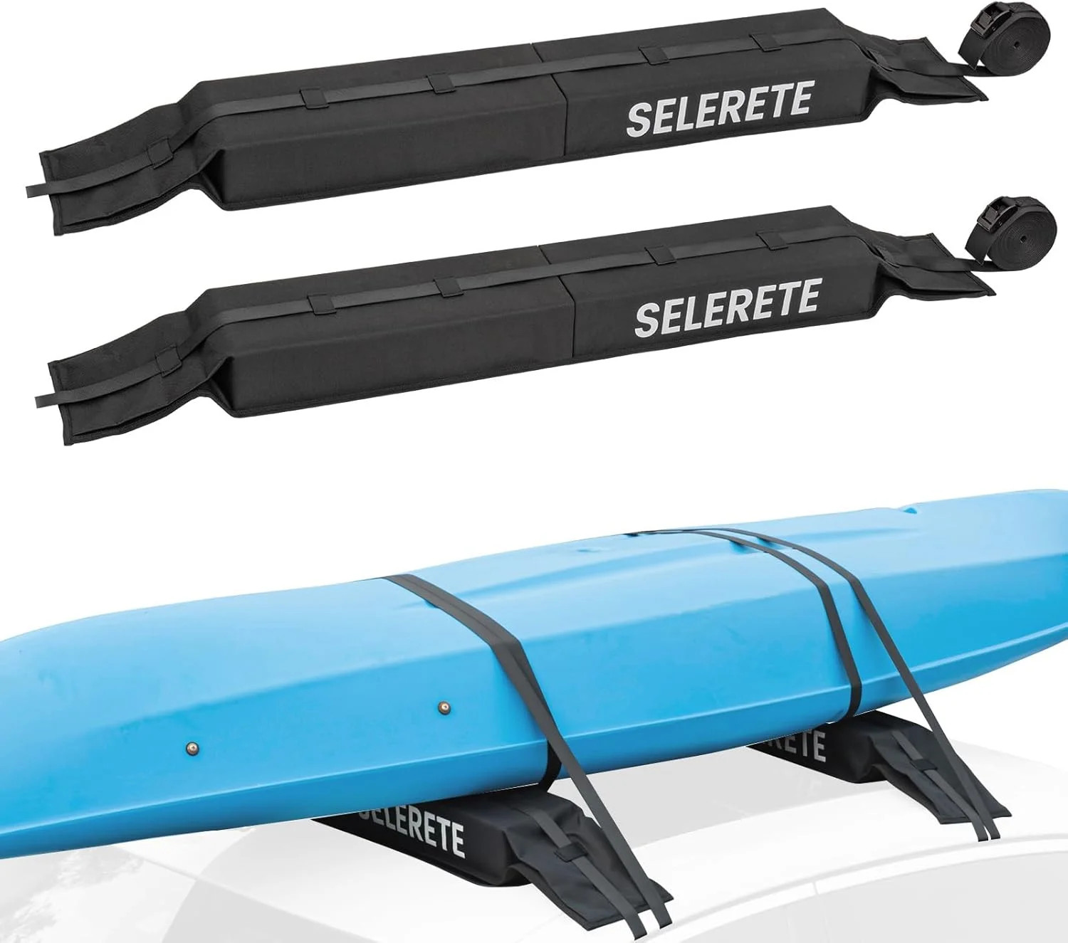 Universal Car Soft Kayak Roof Rack Pads for Kayak Surfboard SUP with 20FT Durabl