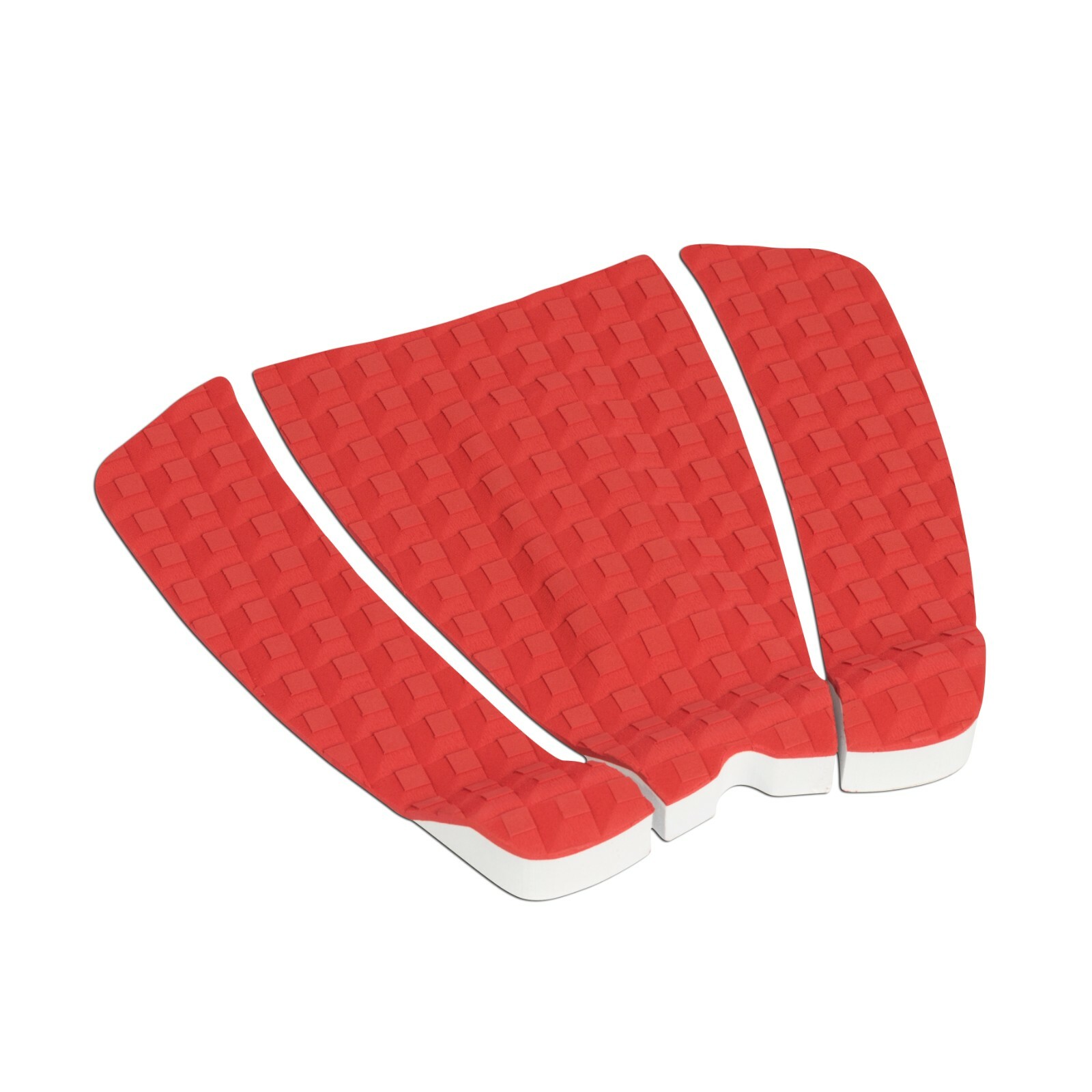 Surfboard Traction Pad – 3 Piece Diamond Red | Skimboard | Shortboard Surfboard