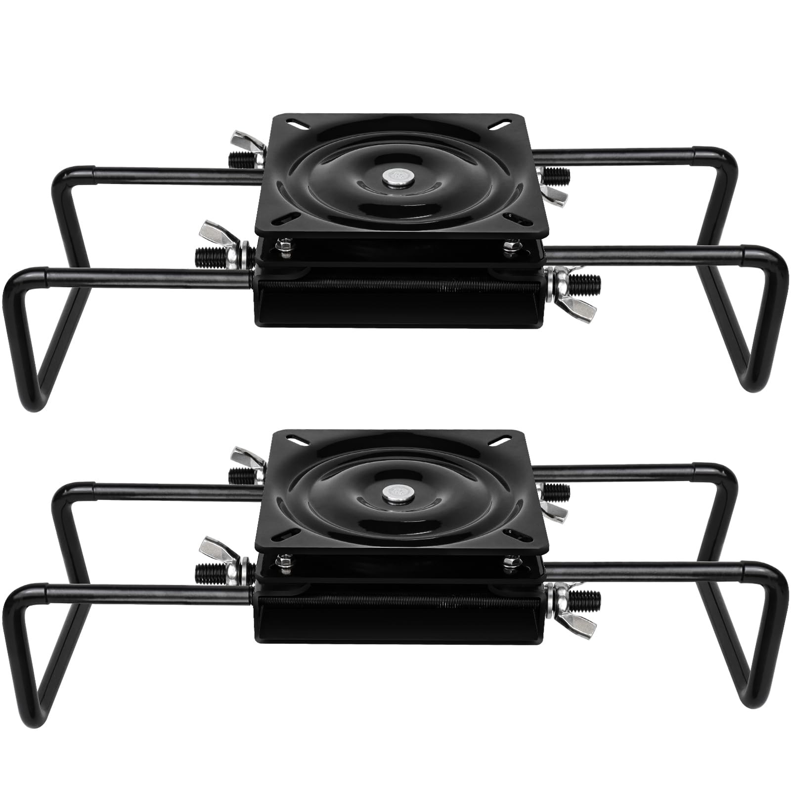 Boat Seat Swivel Base Mount,Boat Pedestal Mount Clamp on with Black