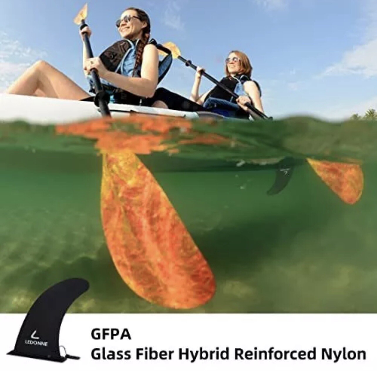 LEDONNE 9″ Surfing SUP Fins 2 Pcs (USD 9/1 PSC) Inflatable Paddle Board Fin