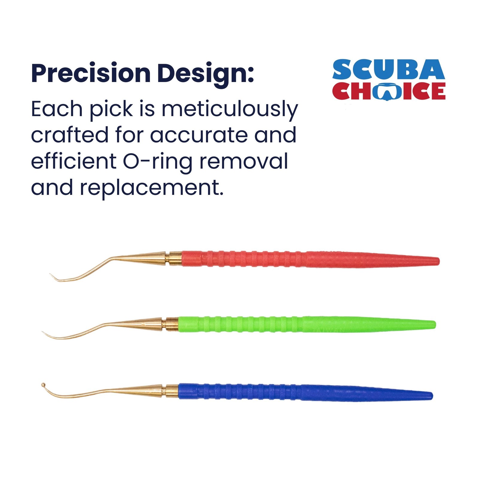 Scuba Choice Scuba Diving Brass O-Ring Pick Set (3-Piece) – Durable Brass Too…
