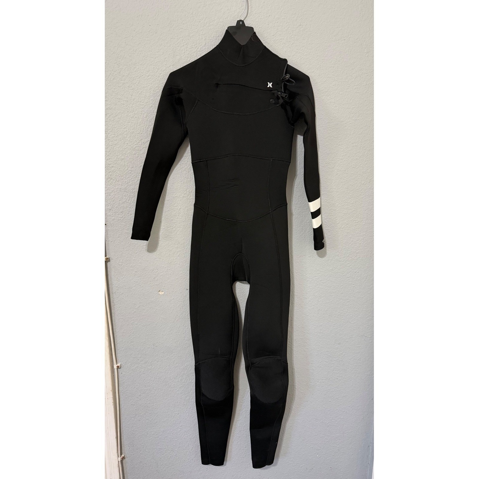 Hurley Womens Size 4 Advantage Plus 3/2mm Chest Zip Fullsuit Wetsuit Black Surf