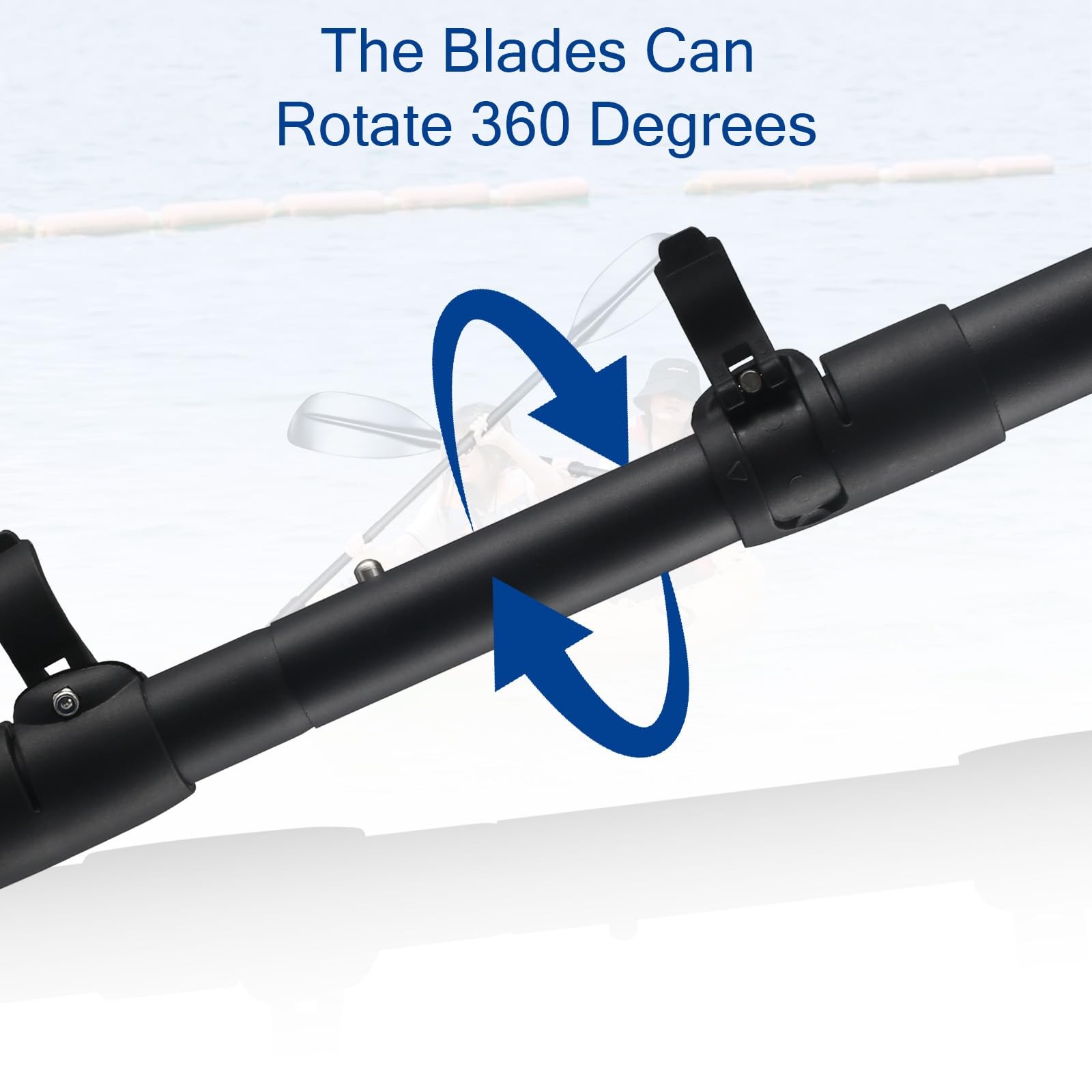 Kayak Paddle, 60″ to 90″ Canoe Paddle Telescoping Adjustable for Boat Oars Fi…