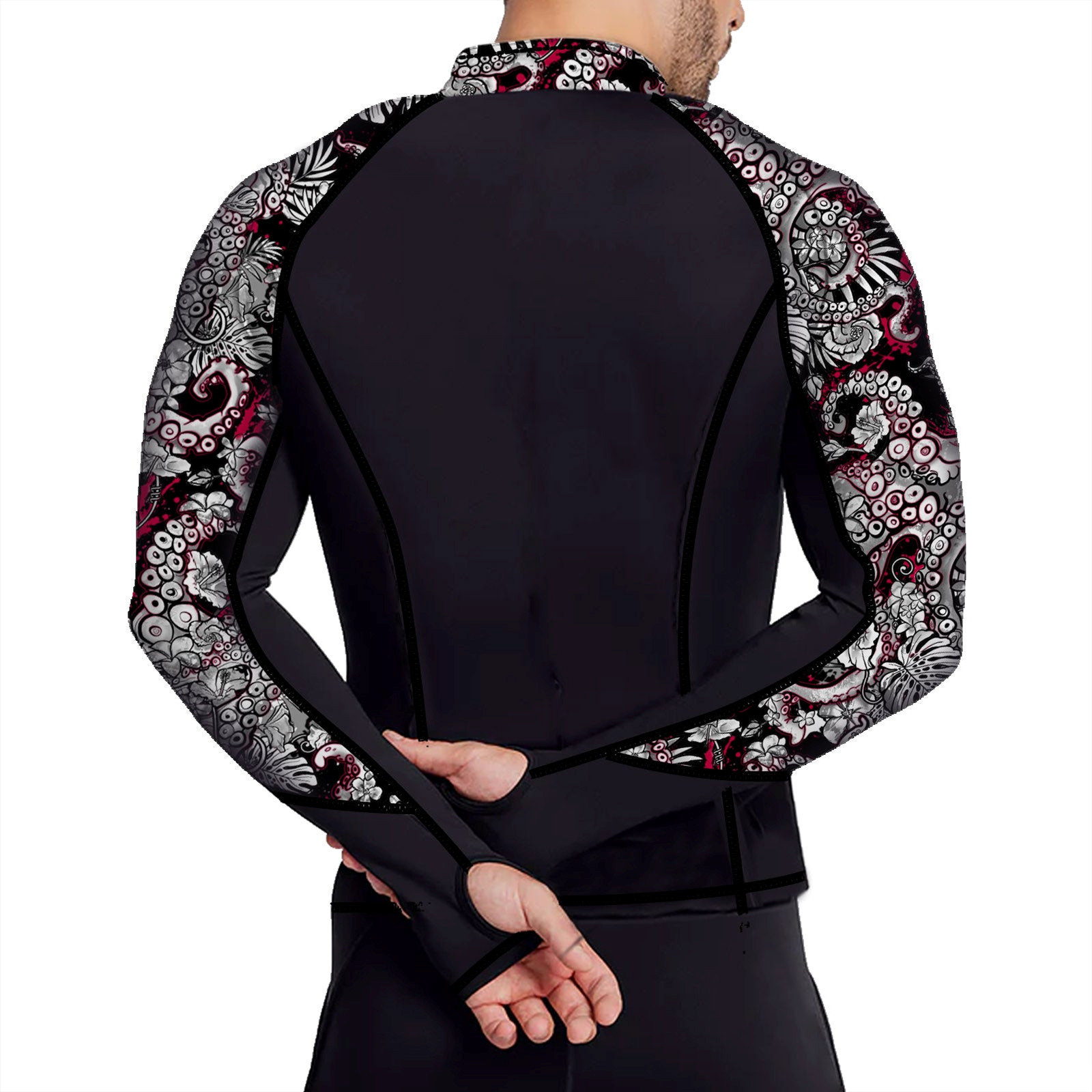 Spacefish Army Full Zip Men’s Rashguard – Octopower