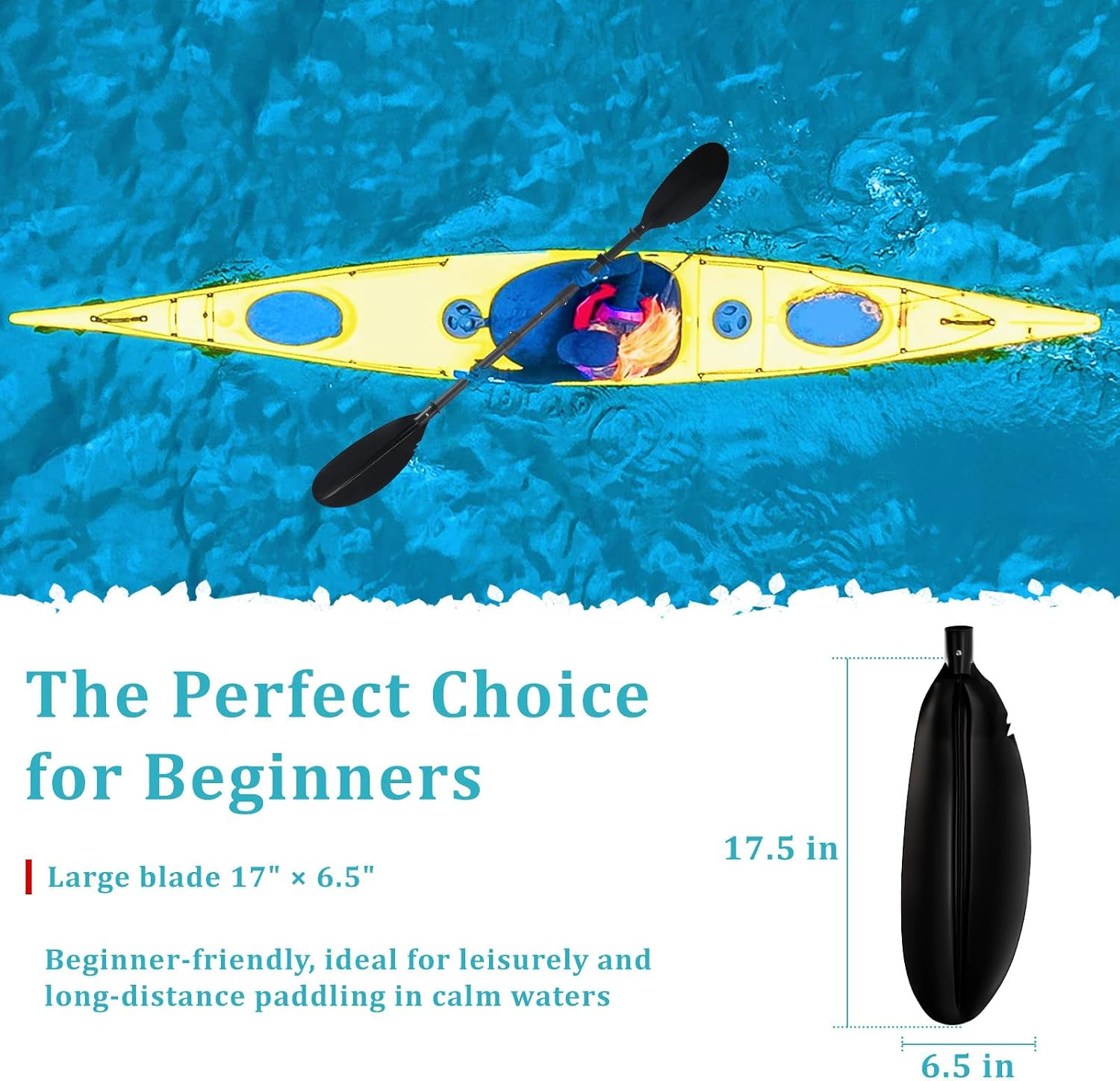 Floating Kayaking Oars,Paddle Board Paddle Detachable Adjustable Alloy Shaft