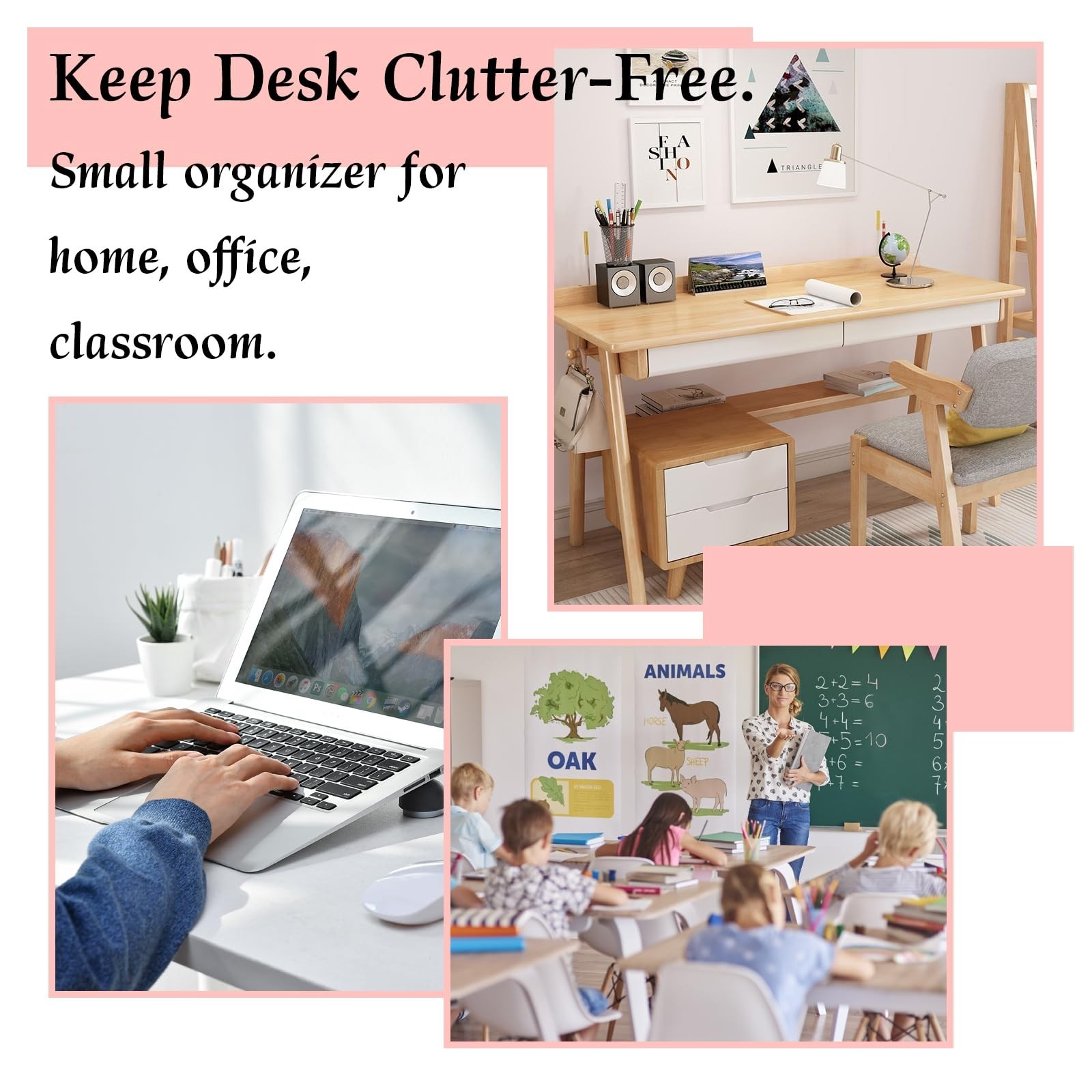 Small Drawer Organizer for Desk, 4.7″ x 4.7″ x 3.8″ Small Desktop Organizer w…