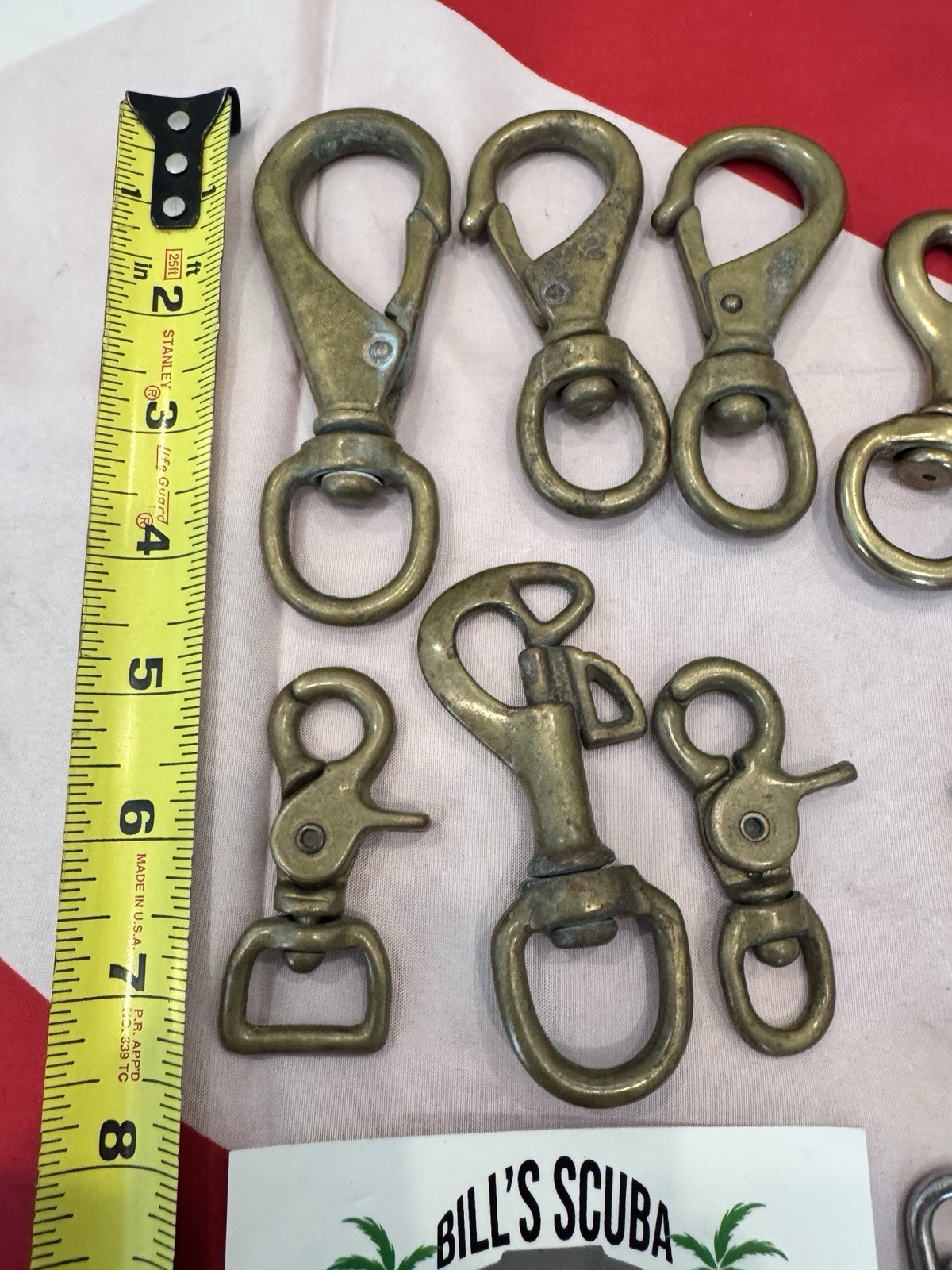 SCUBA BRASS OR CHROME CLIPS LARGE OR SMALL ONLY $15.00