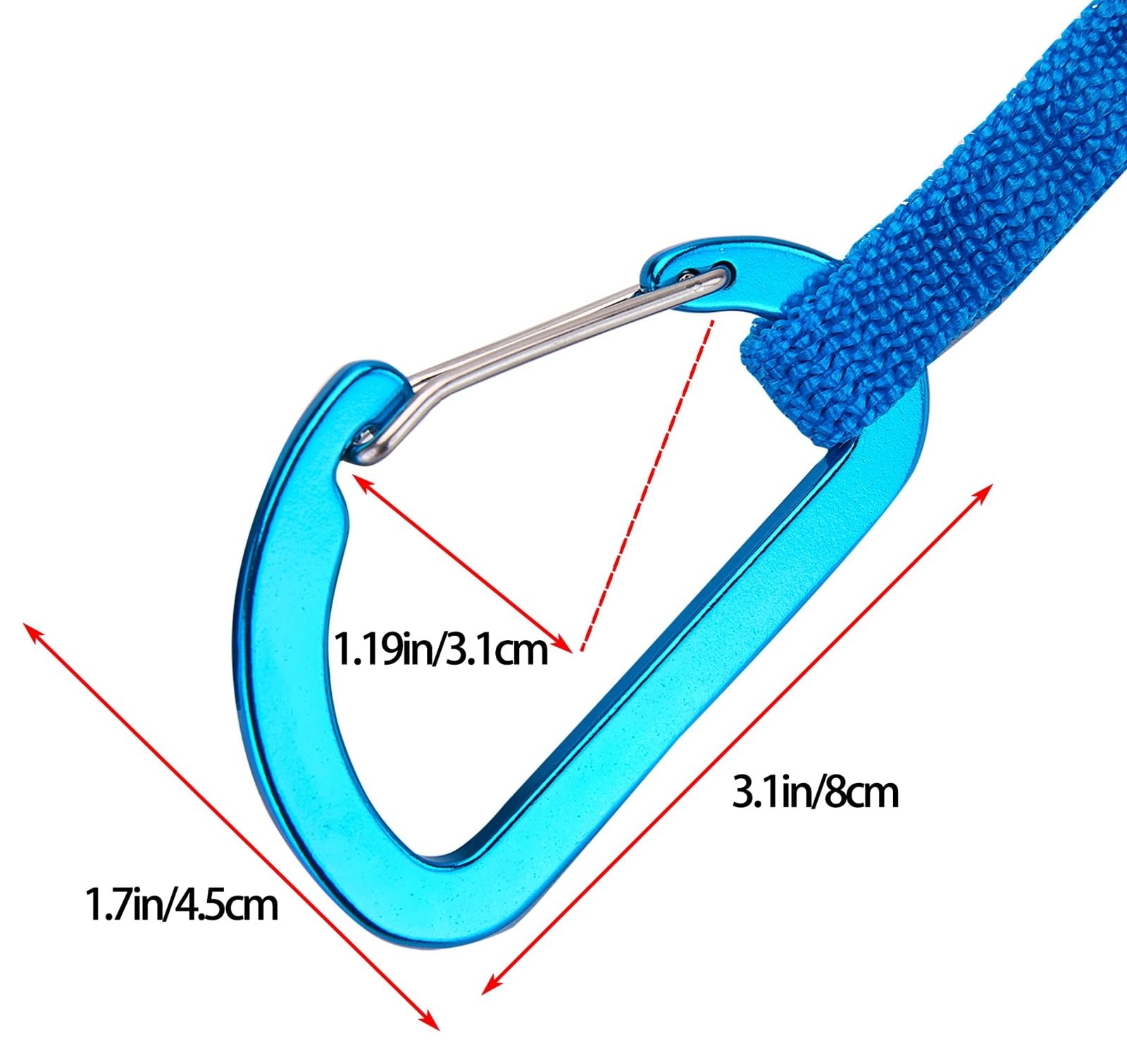 Kayak Paddle Leash, 3-7 ft Stretchable Strap Lanyard for SUP, Canoeing, Fishi…